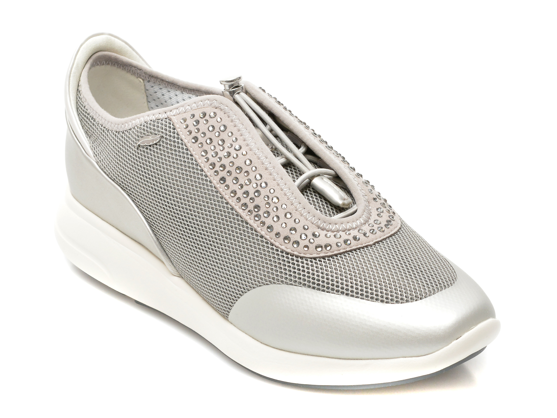 Pantofi sport GEOX gri, D621CE, din material textil Geox imagine noua