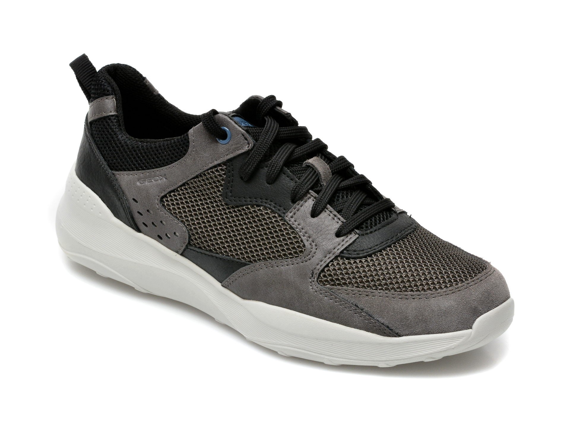 Pantofi sport GEOX gri, U15AZA, din material textil si piele ecologica