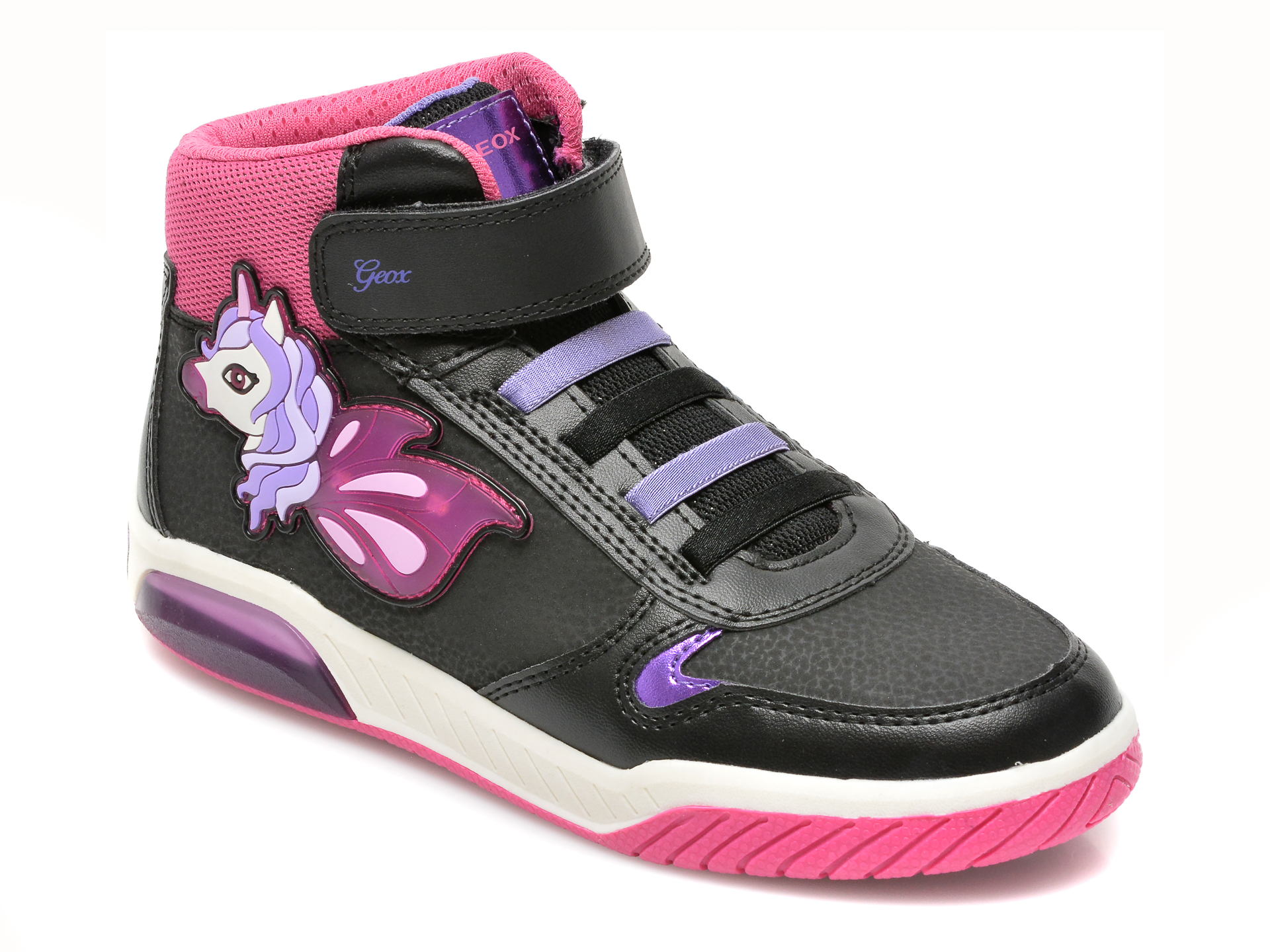 Pantofi sport GEOX negre, J16ASC, din piele ecologica 2023 ❤️ Pret Super tezyo.ro imagine noua 2022