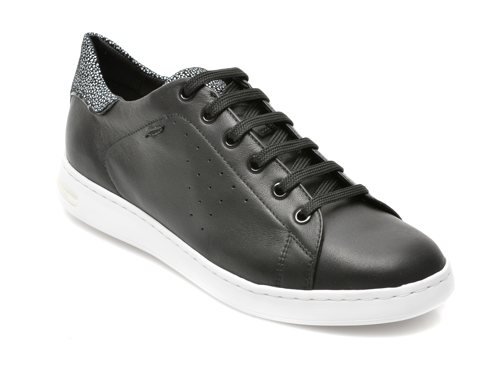 Pantofi sport GEOX negri, D621BA, din piele naturala Geox imagine noua