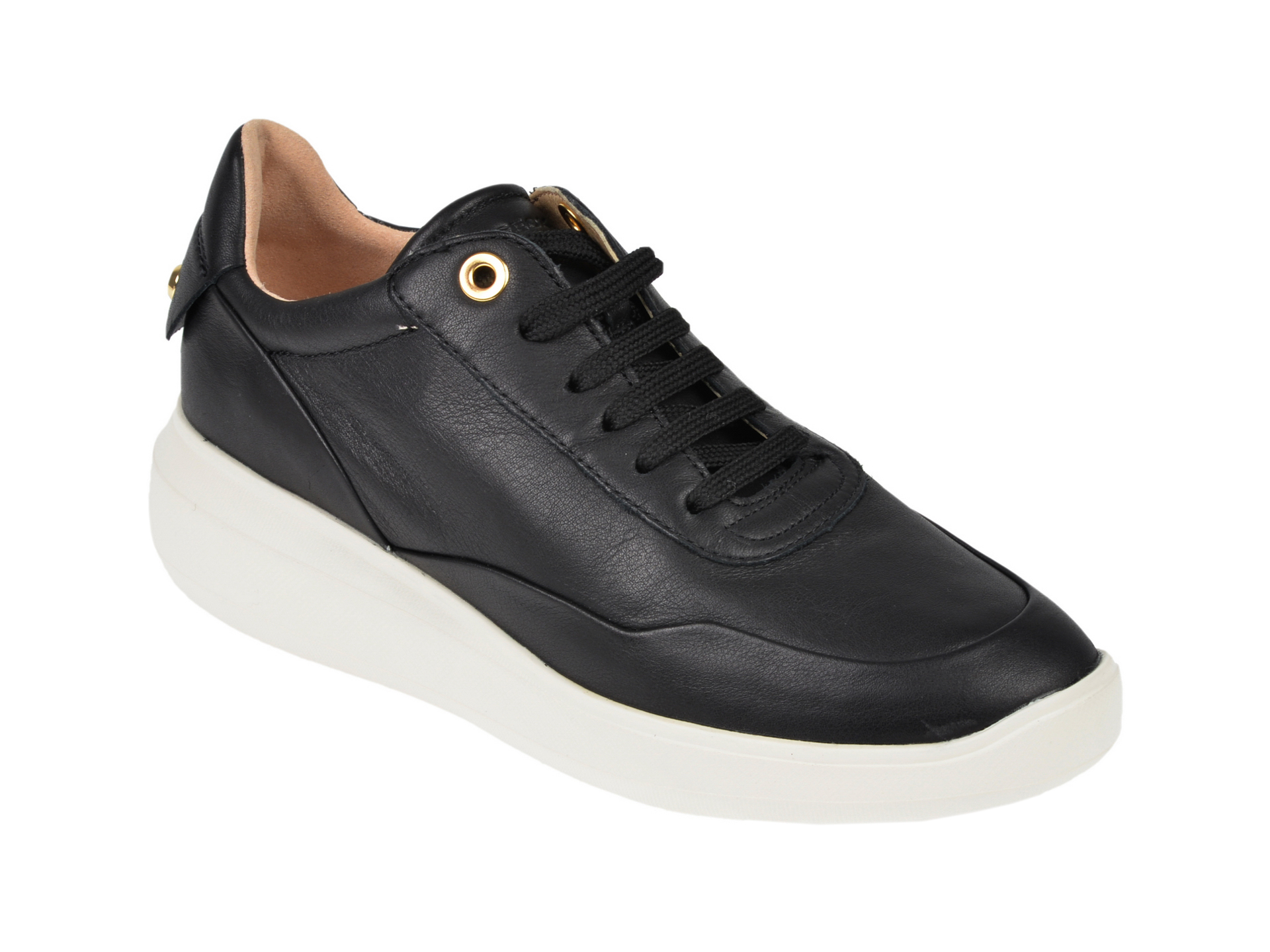 Pantofi sport GEOX negri, D84APA, din piele naturala