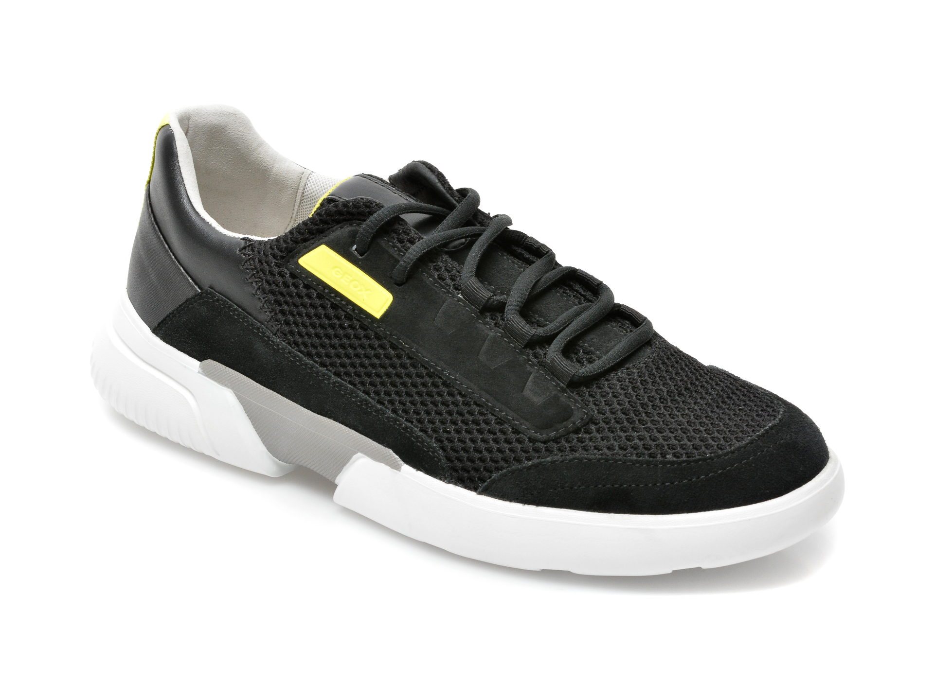 Pantofi sport GEOX negri, U15AFA, din material textil