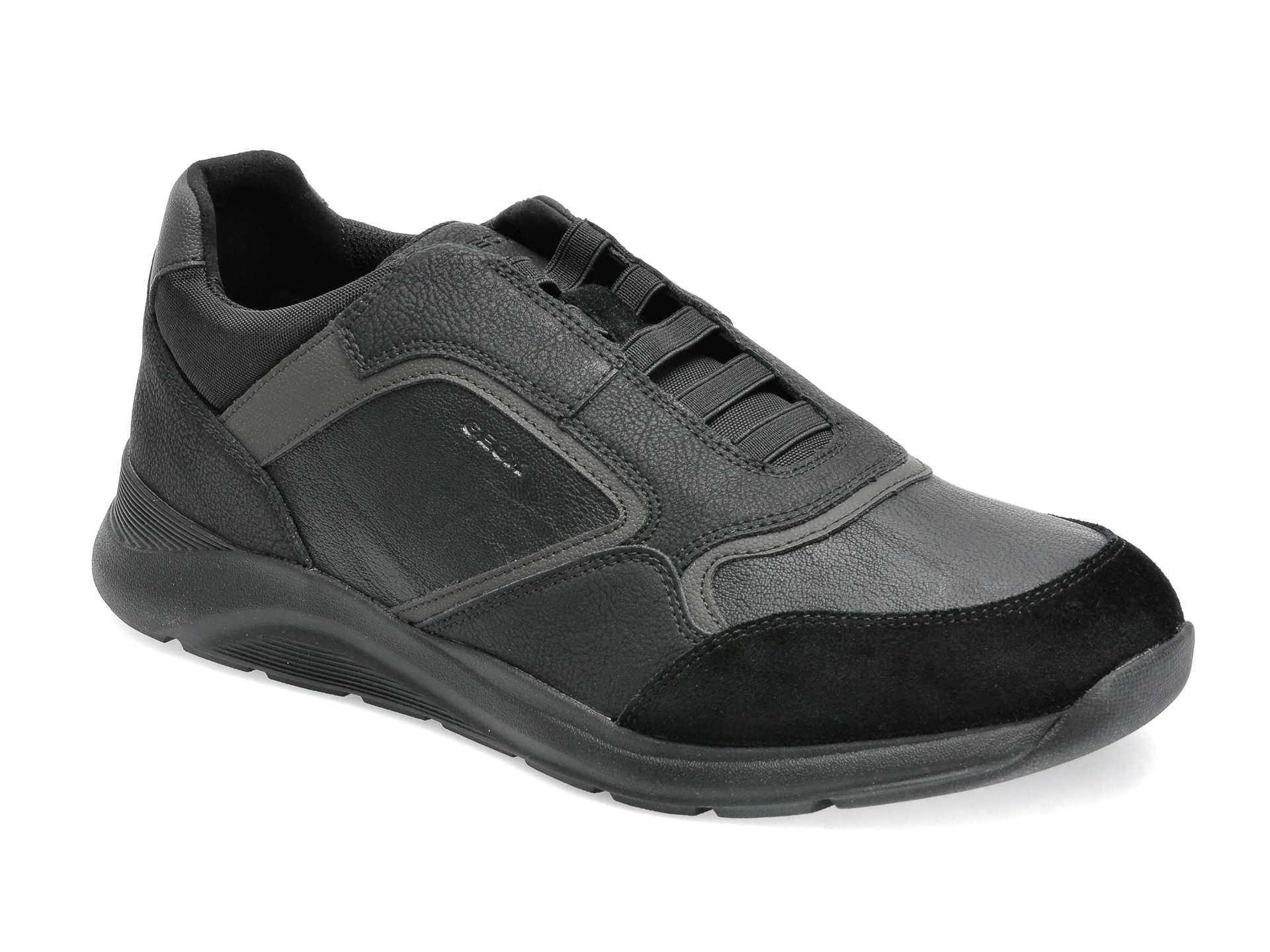Pantofi sport GEOX negri, U26ANB, din piele ecologica Geox