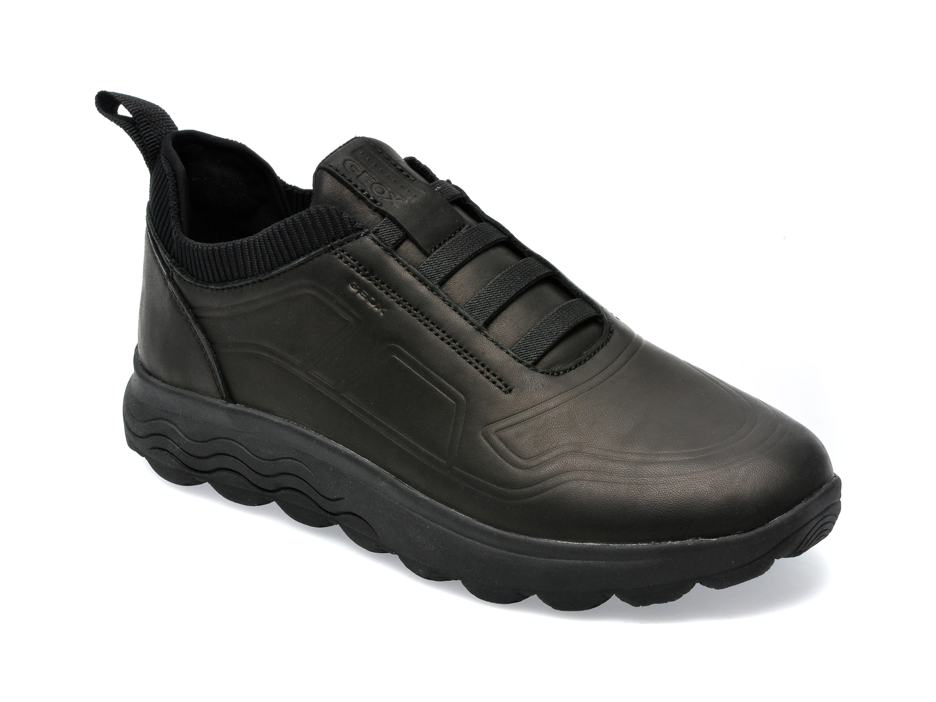 Pantofi sport GEOX negri, U26BYF, din piele naturala