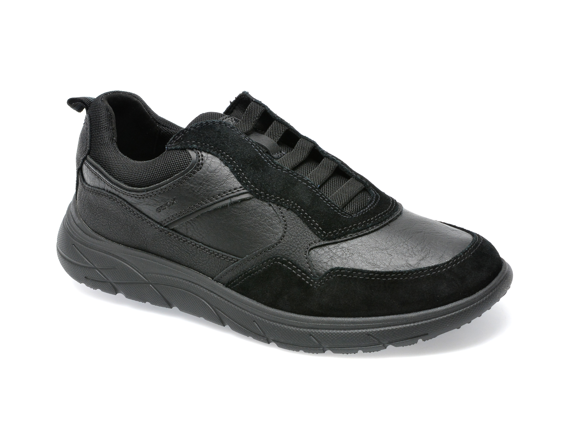 Pantofi sport GEOX negri, U26E1B, din piele naturala