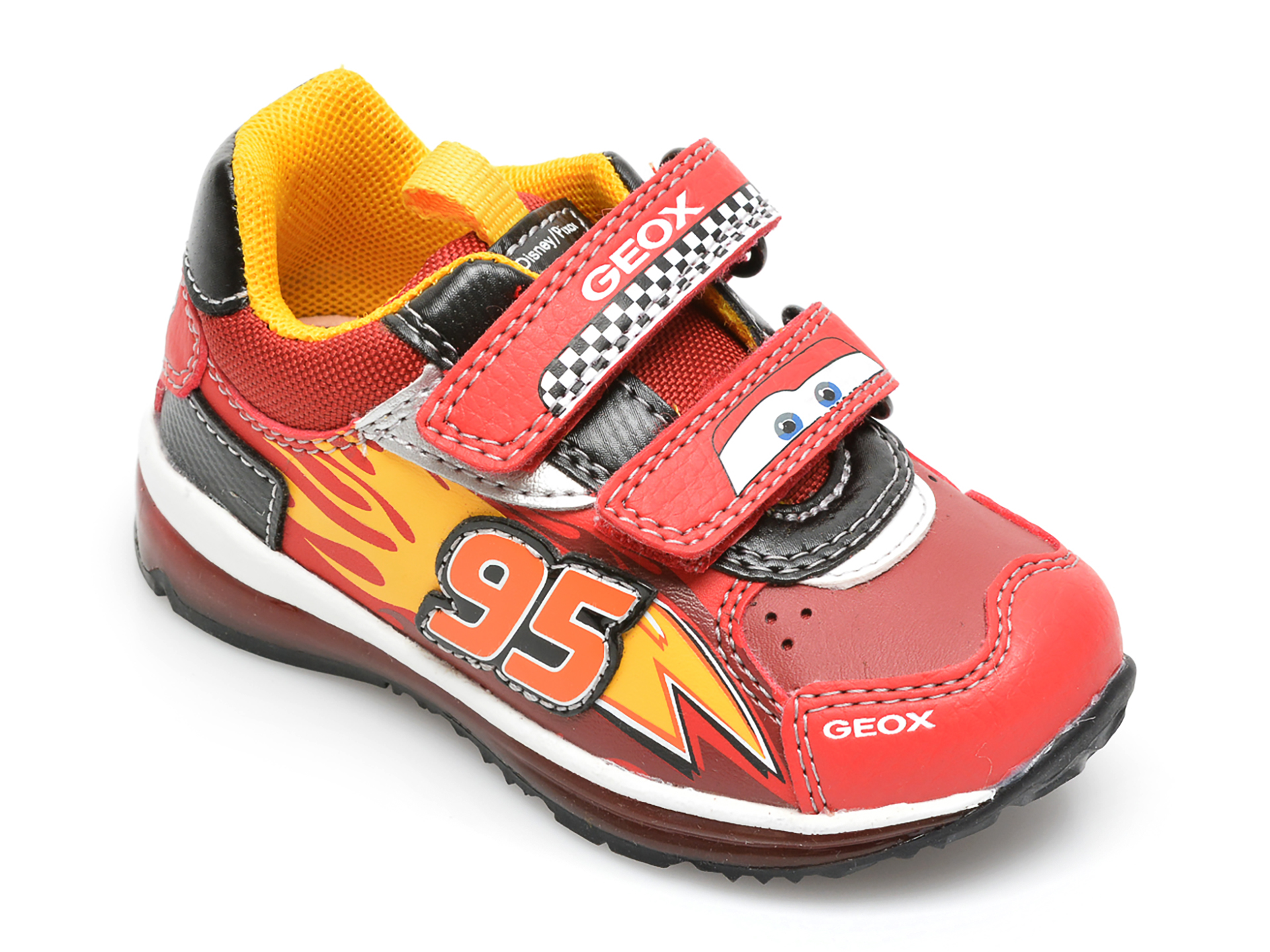 Pantofi sport GEOX rosii, B1684B, din piele ecologica