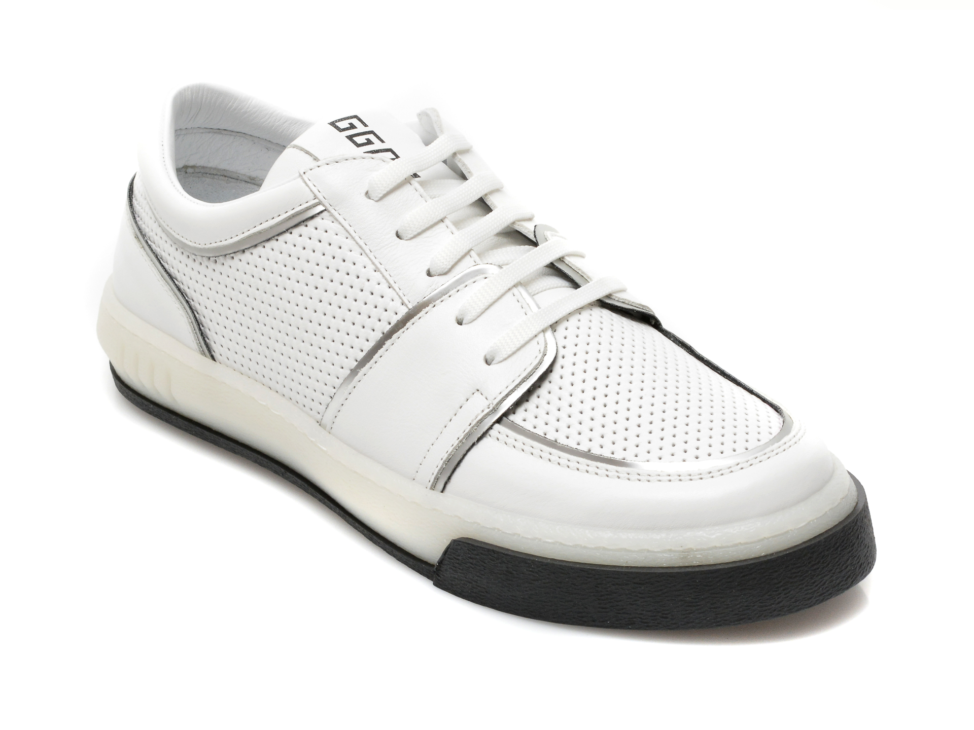 Pantofi sport GOLDDEER albi, 162, din piele naturala