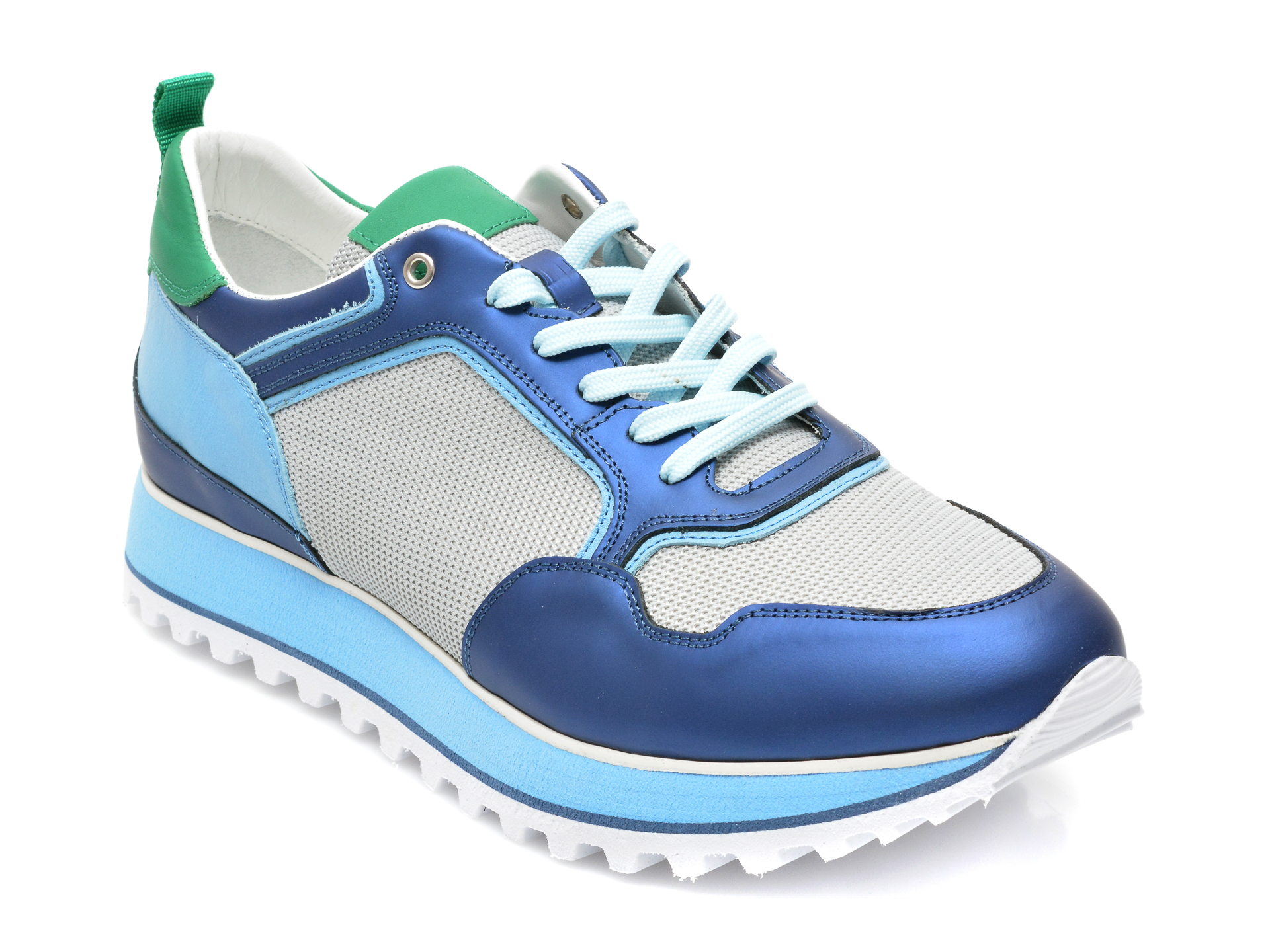 Pantofi sport GRYXX albastri, 253784, din material textil si piele naturala 2022 ❤️ Pret Super tezyo.ro imagine noua 2022