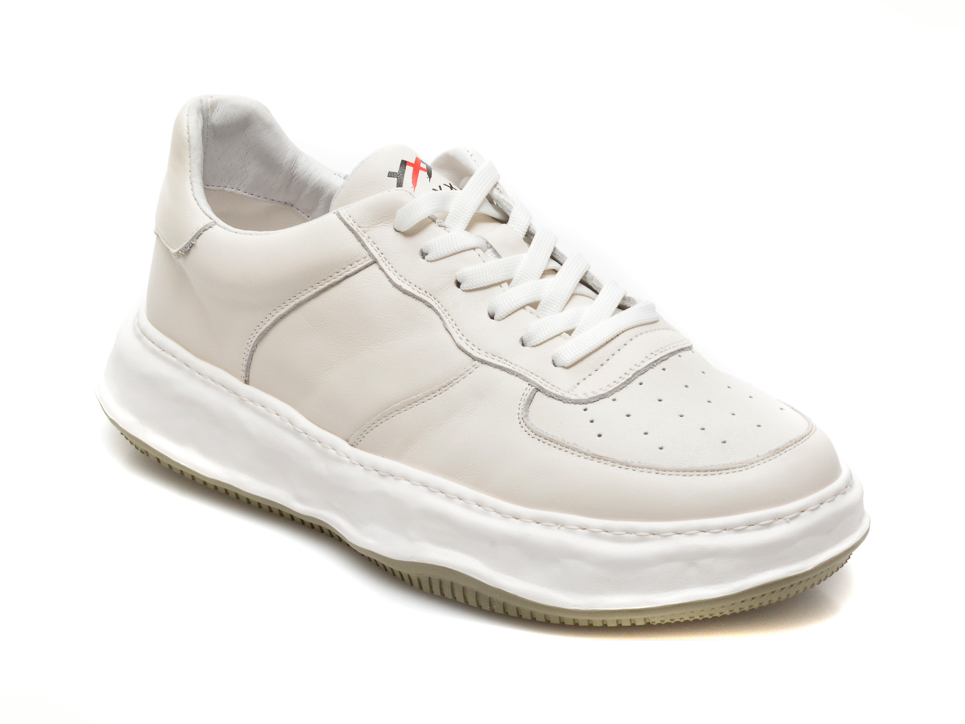 Pantofi sport GRYXX albi, 20863, din piele naturala