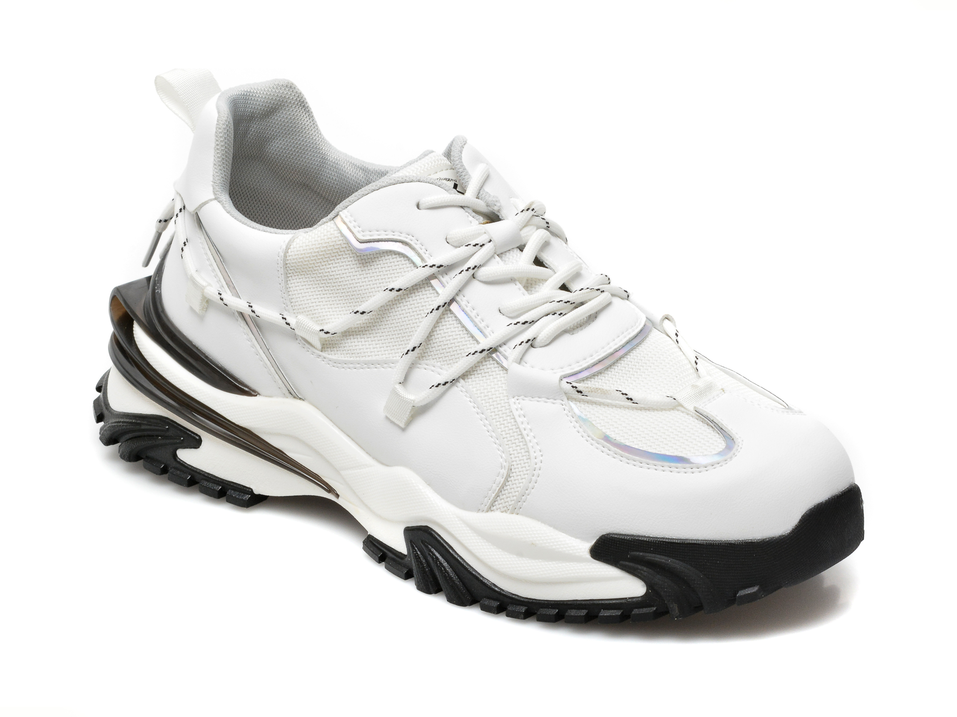 Pantofi sport GRYXX albi, 21C009, din material textil si piele naturala GRYXX imagine reduceri