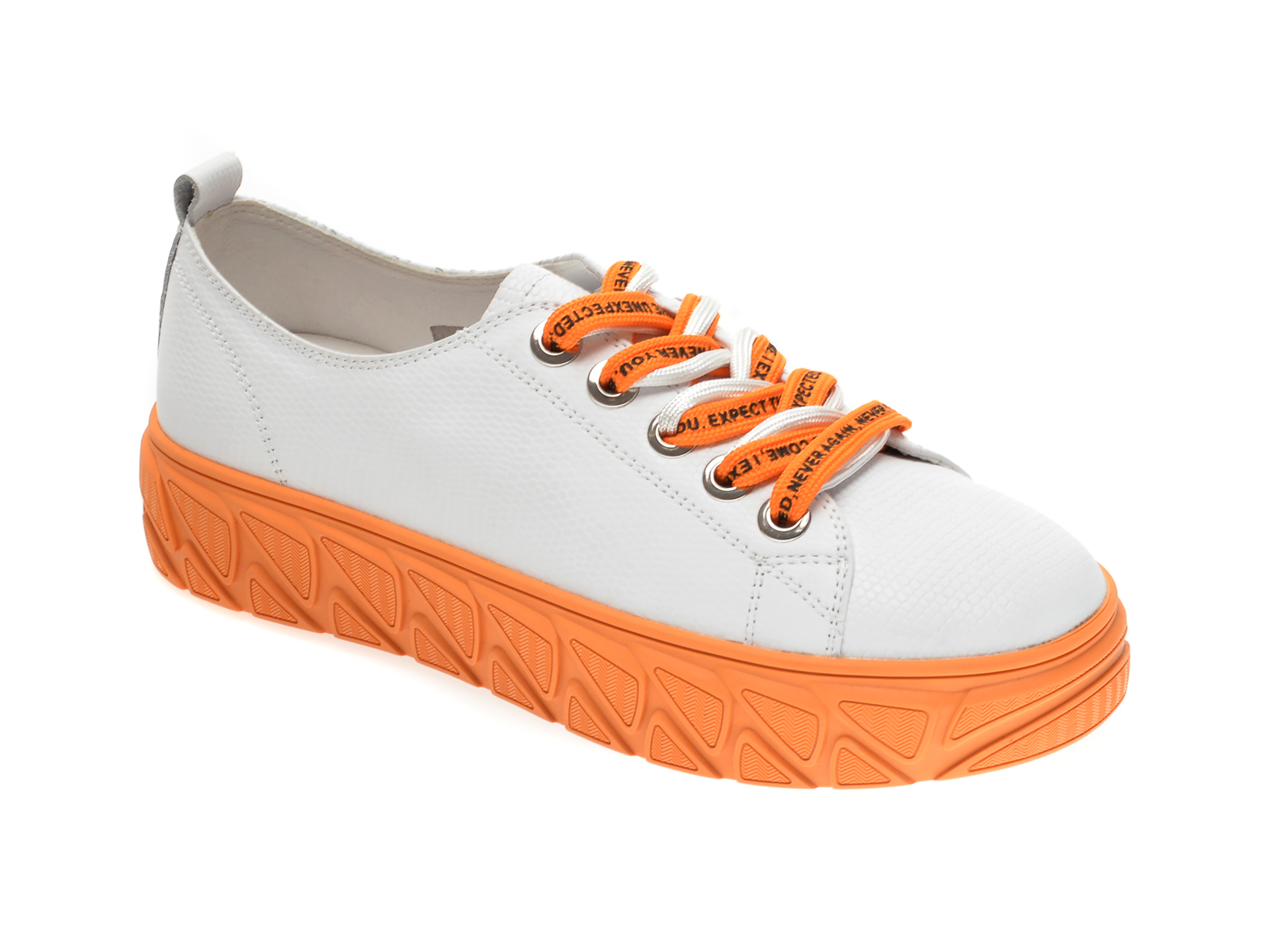 Pantofi sport GRYXX albi, 8988, din piele naturala