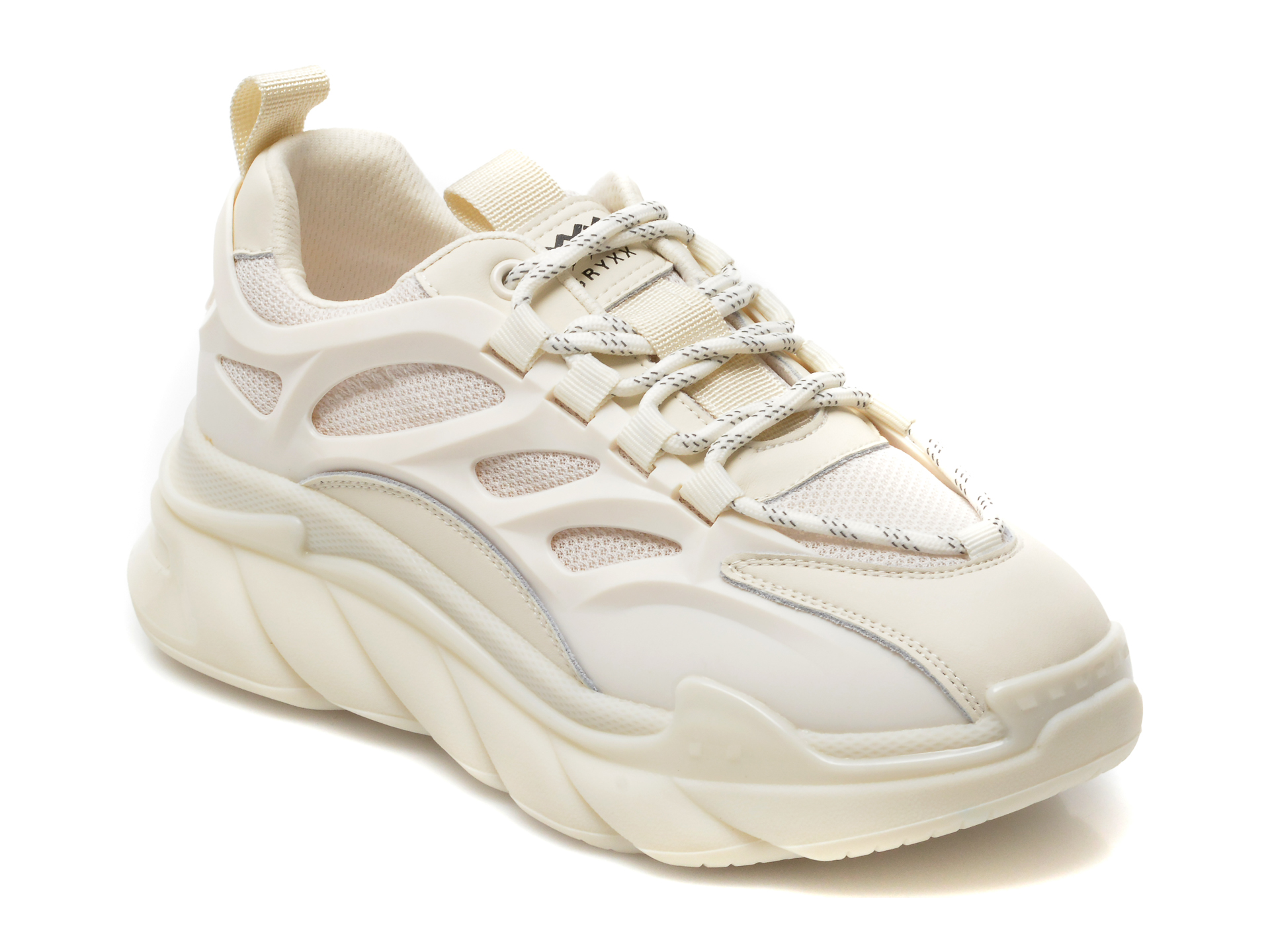 Pantofi sport GRYXX albi, A5697, din material textil si piele naturala 2022 ❤️ Pret Super tezyo.ro imagine noua 2022
