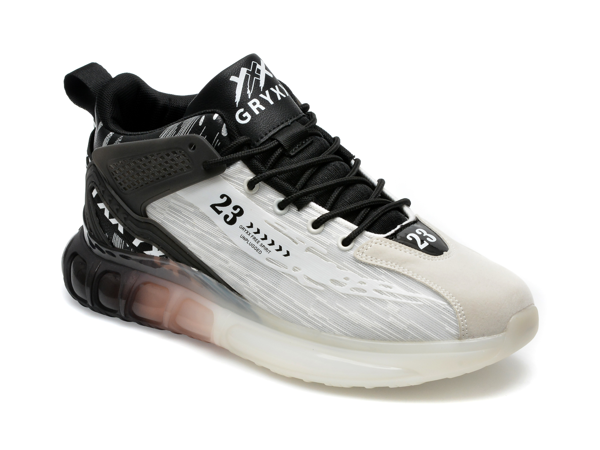 Pantofi sport GRYXX albi, RL210519, din material textil Gryxx