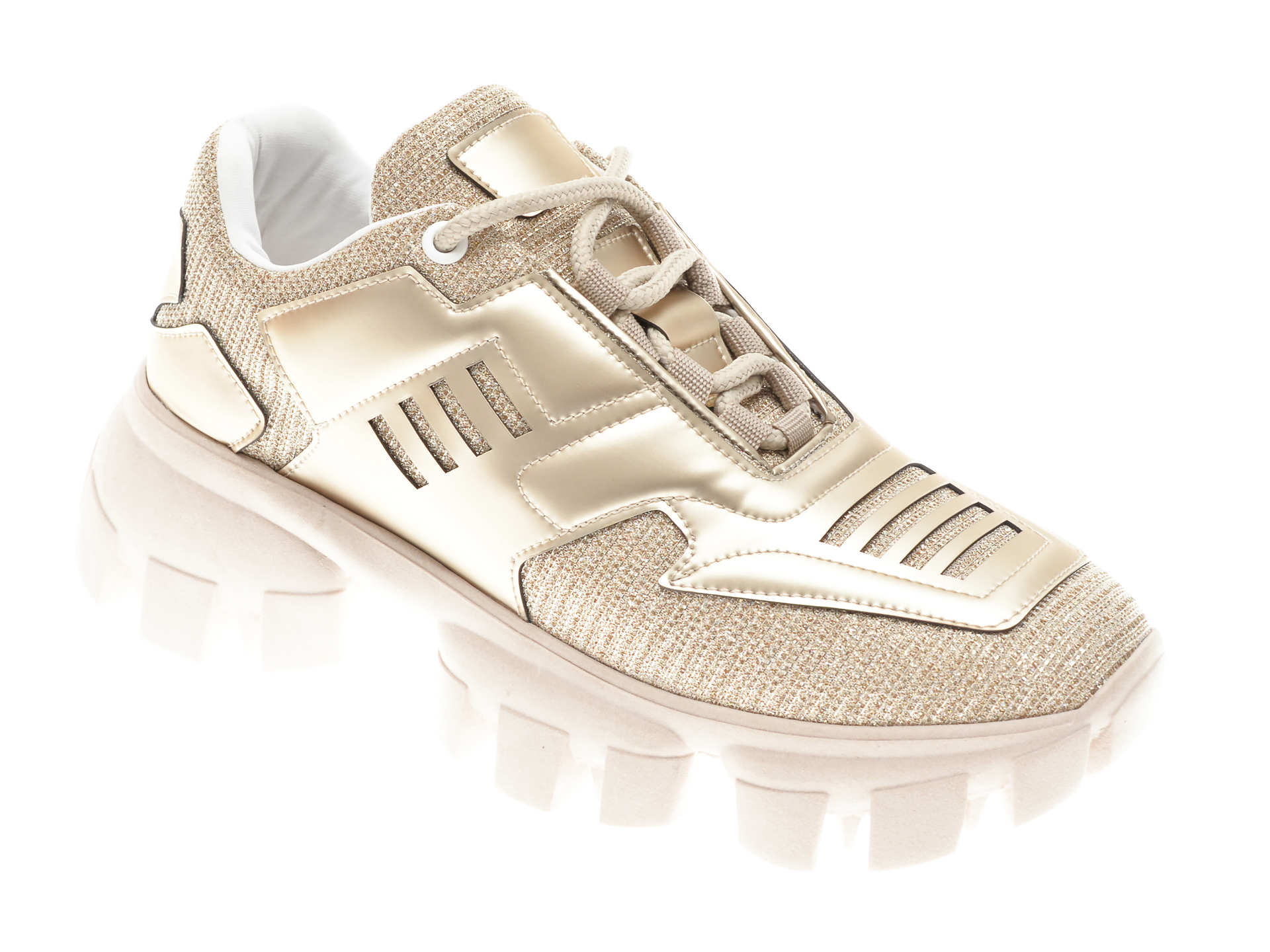 Pantofi sport GRYXX aurii, MO1252, din piele ecologica