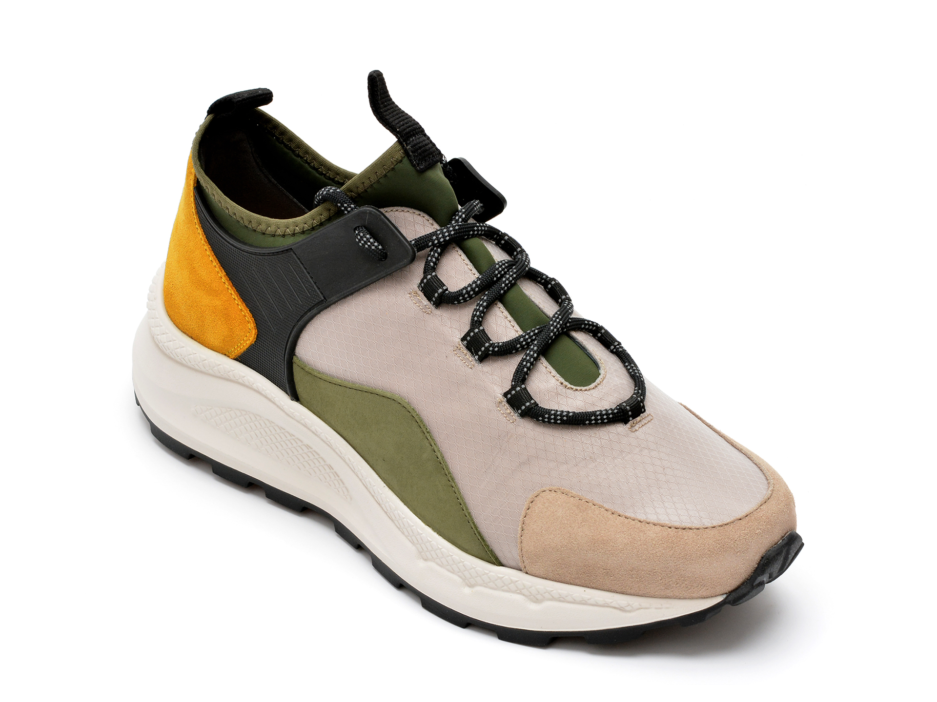 Pantofi sport GRYXX bej, 11964A, din material textil si piele naturala