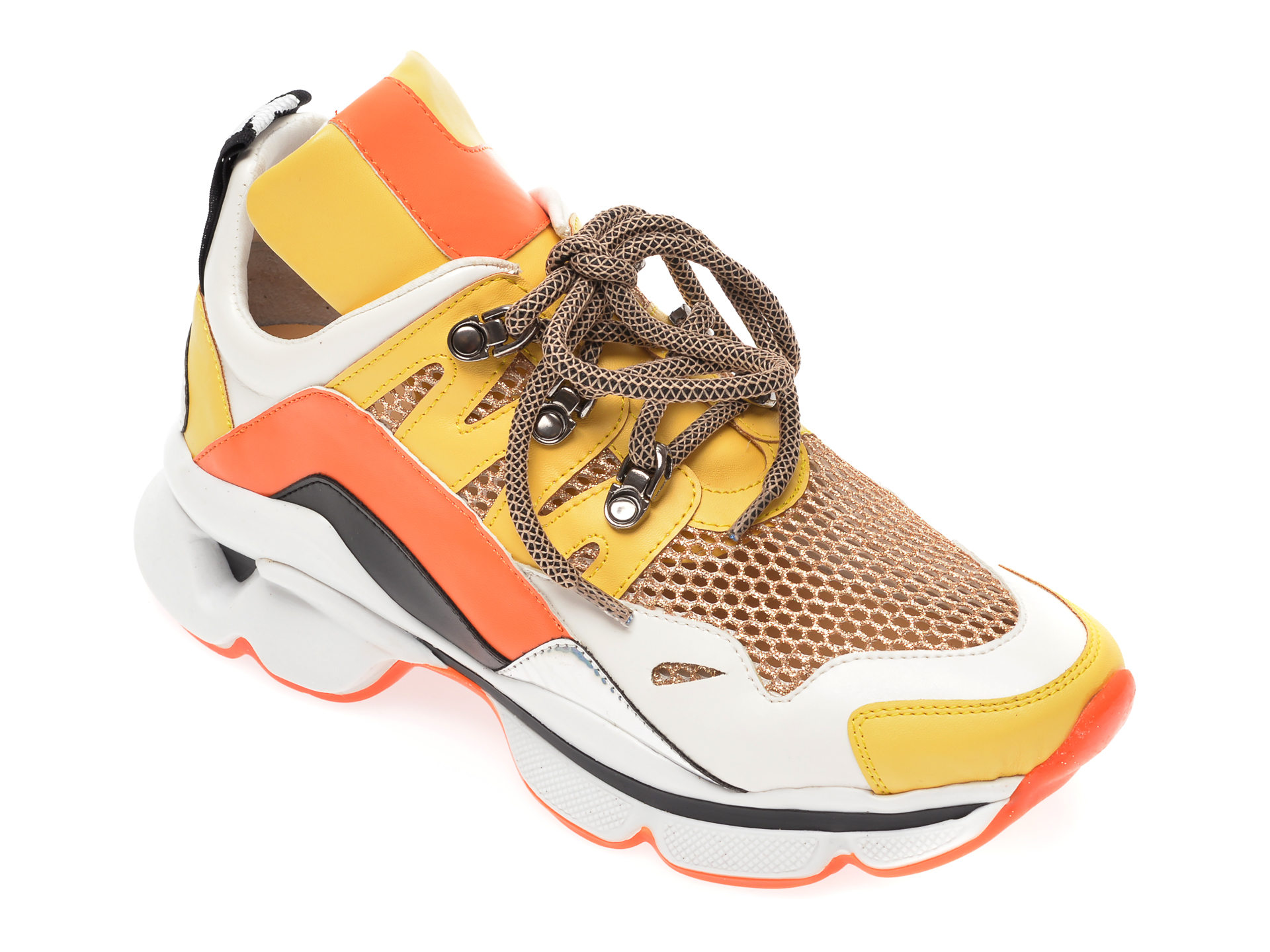 Pantofi sport GRYXX galbeni, T410, din piele ecologica