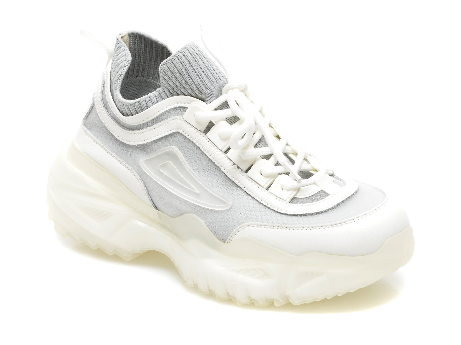 Pantofi sport GRYXX gri, K525, din material textil si piele naturala Gryxx imagine noua