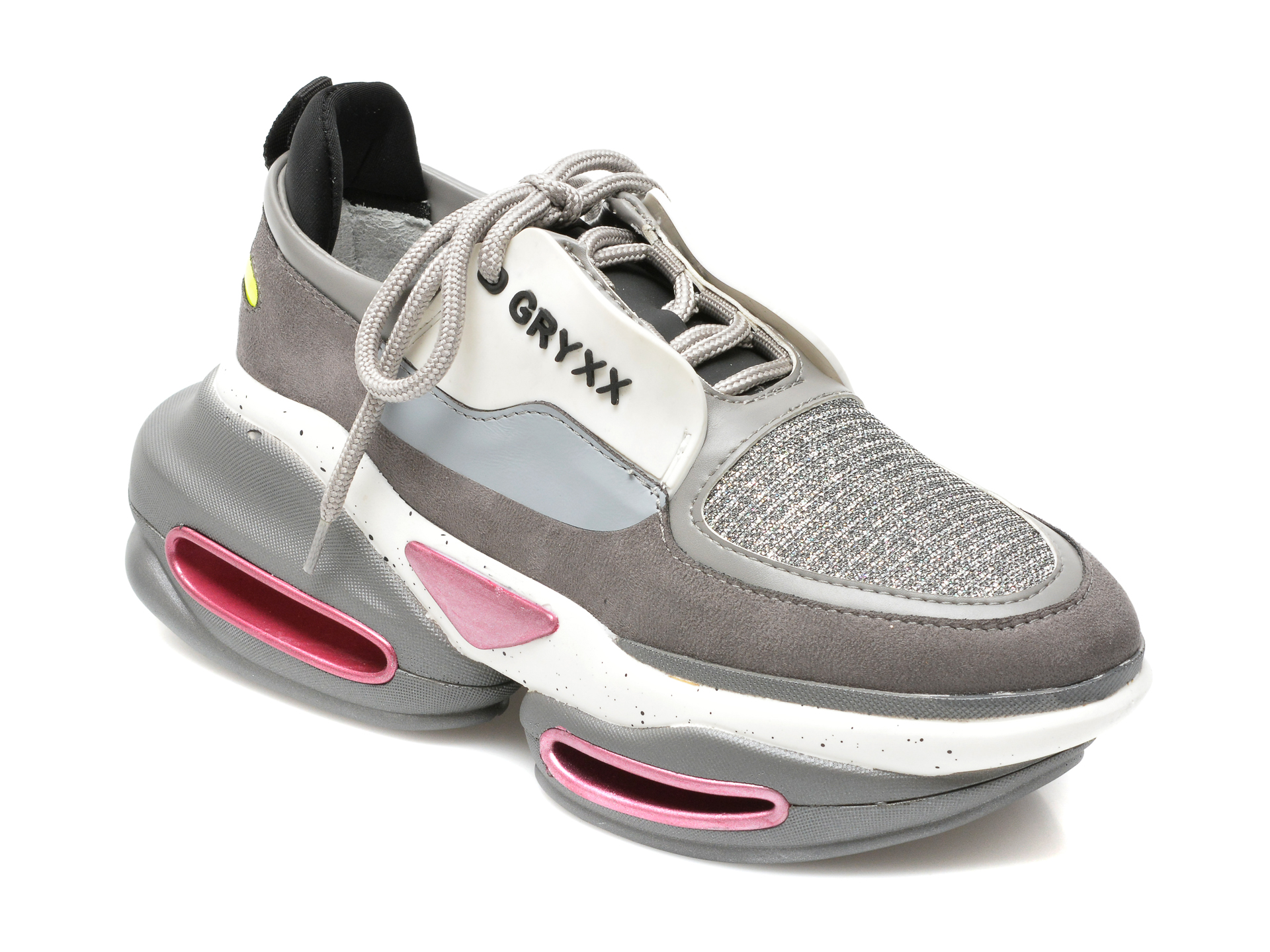 Pantofi sport GRYXX gri, MO1615, din piele ecologica Gryxx imagine noua