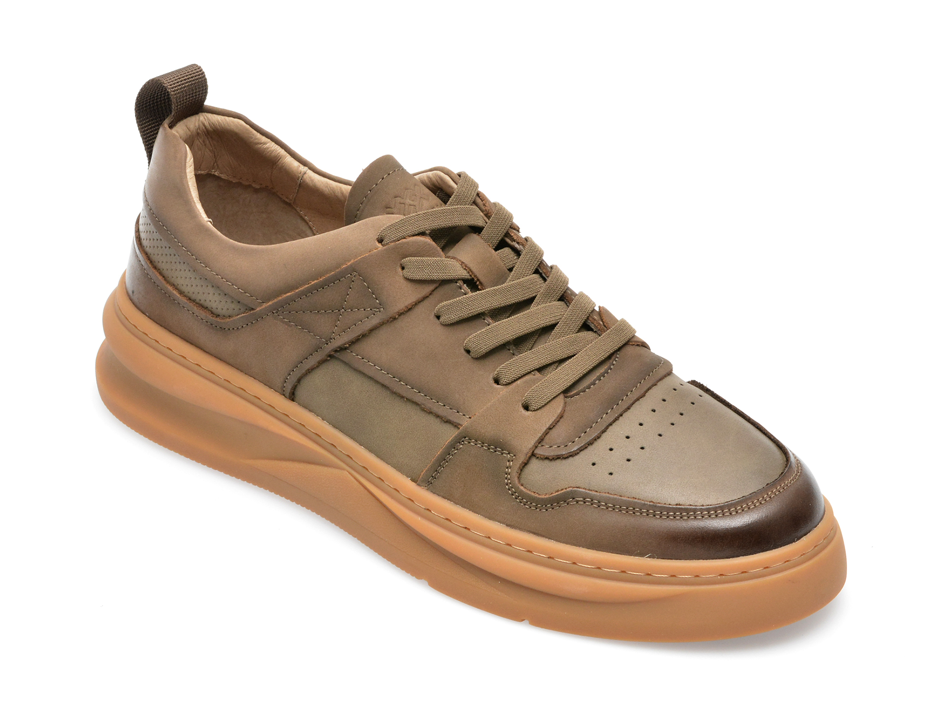 Pantofi sport GRYXX kaki, SLN004, din piele intoarsa Gryxx