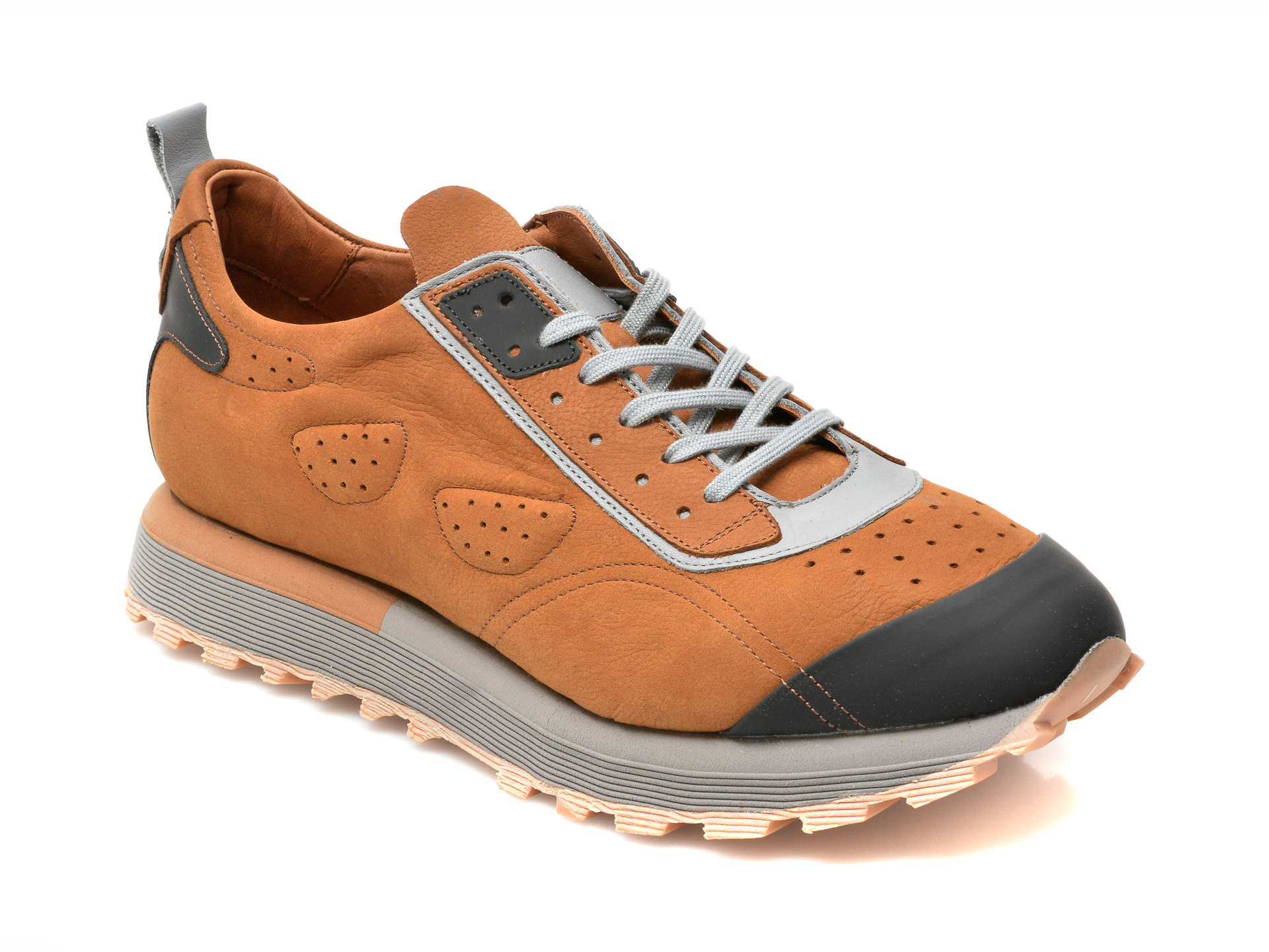 Pantofi sport GRYXX maro, 254463, din nabuc Gryxx