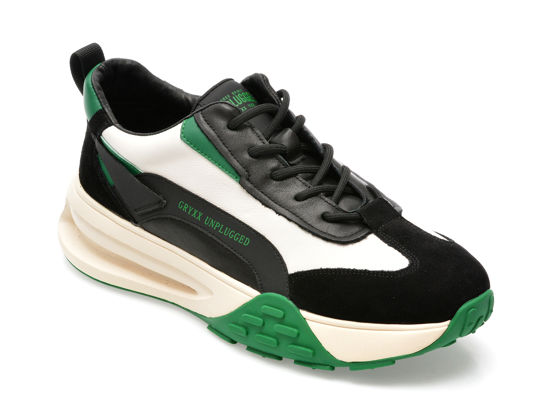 Pantofi sport GRYXX negri, 201, din piele naturala