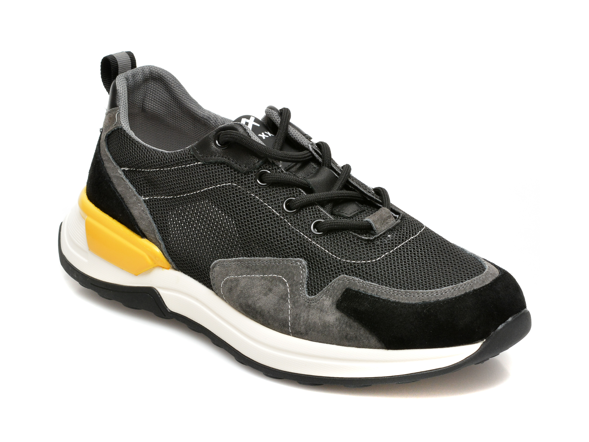 Pantofi sport GRYXX negri, 207922, din material textil si piele naturala