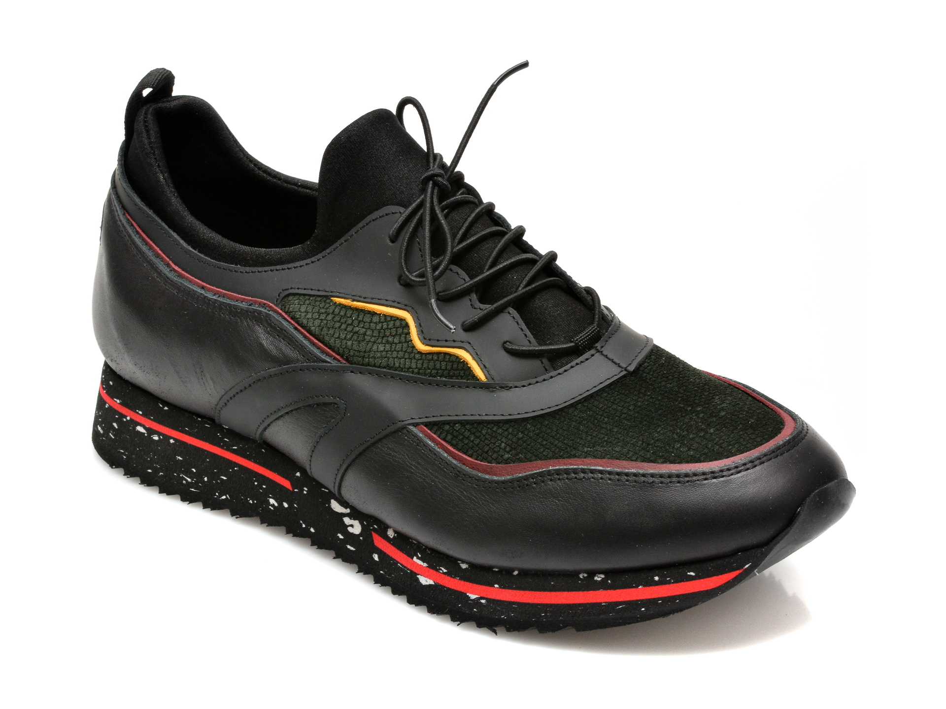 Pantofi sport GRYXX negri, 253451, din piele naturala