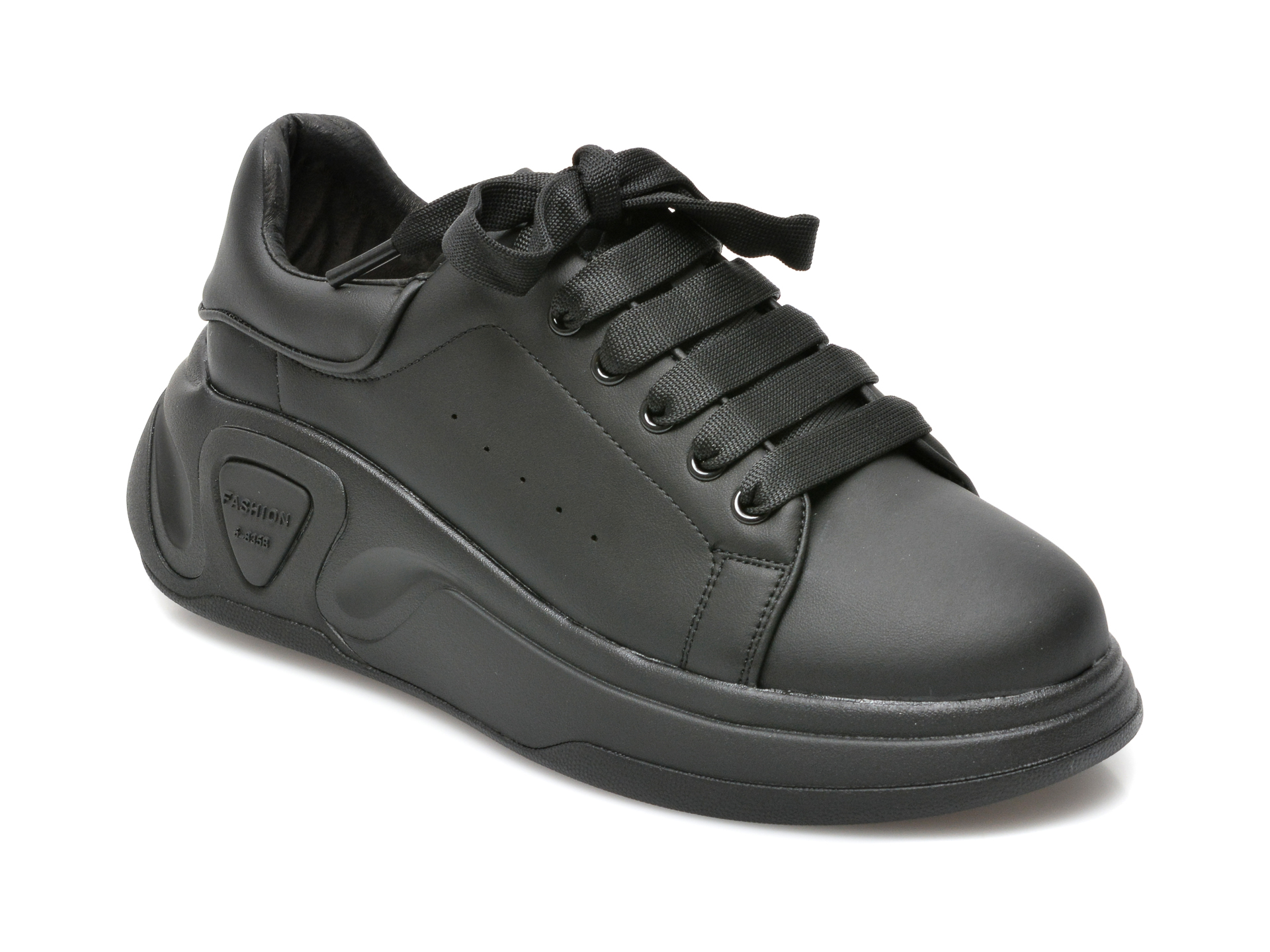 Pantofi sport GRYXX negri, 50531UH, din piele ecologica