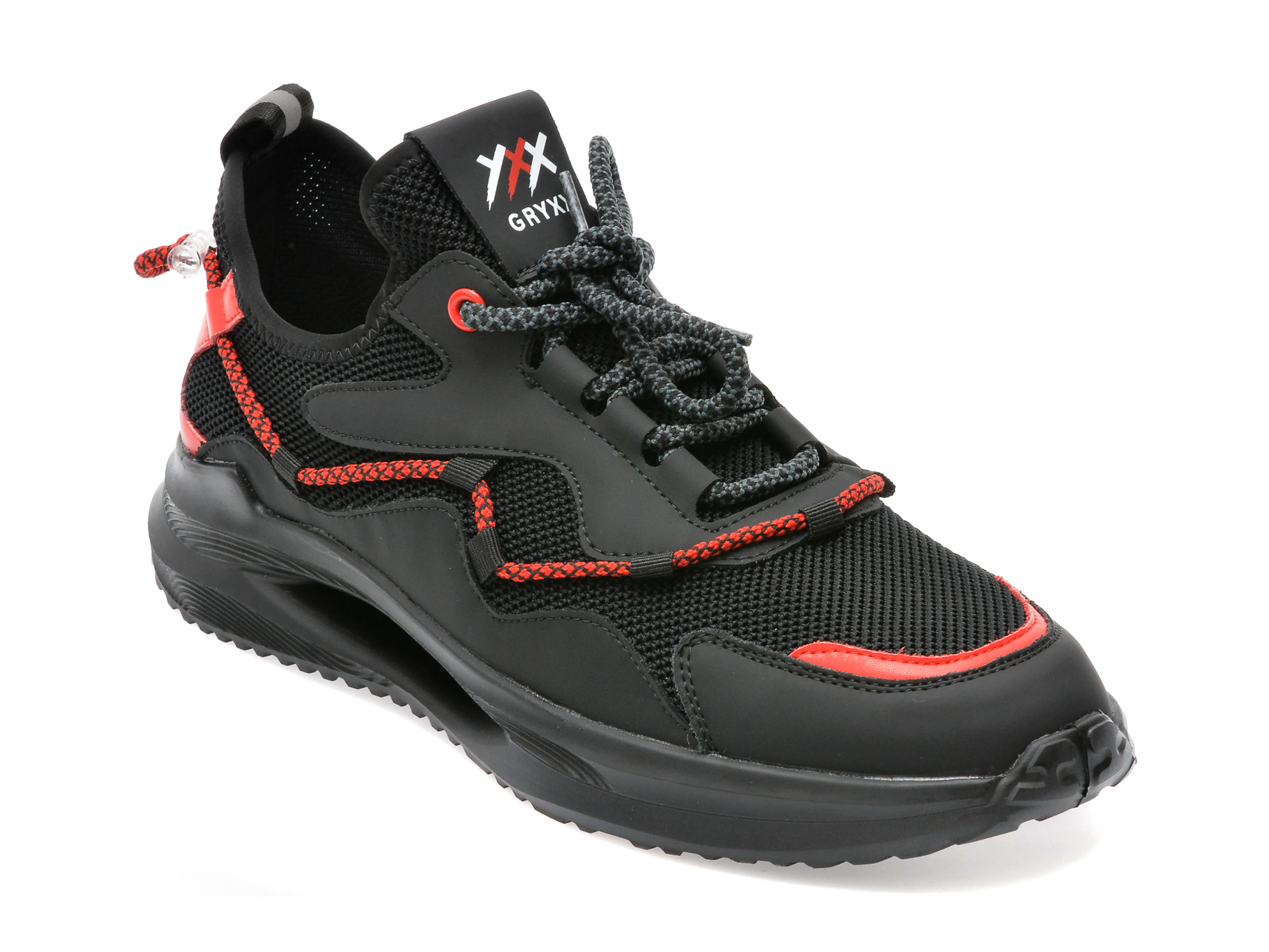 Pantofi sport GRYXX negri, 7753, din material textil