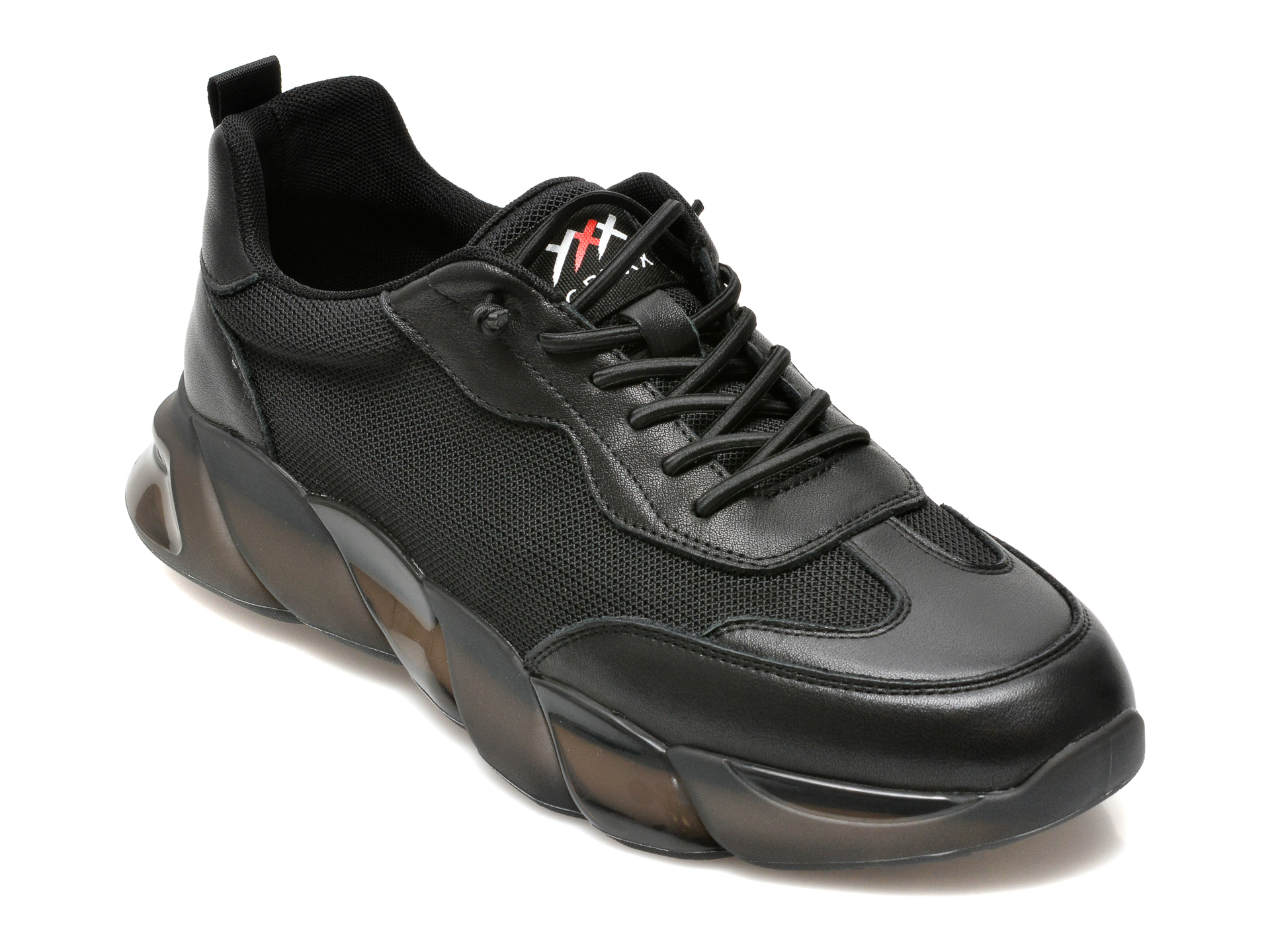 Pantofi sport GRYXX negri, 80558, din material textil si piele naturala GRYXX imagine reduceri