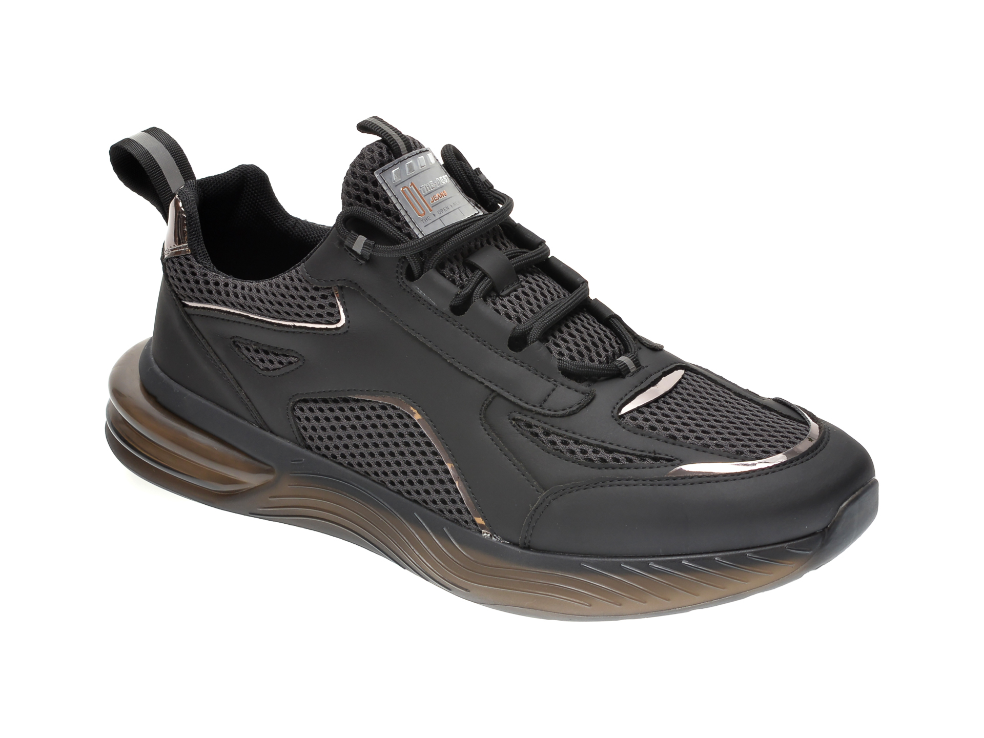 Pantofi sport GRYXX negri, 81021, din material textil