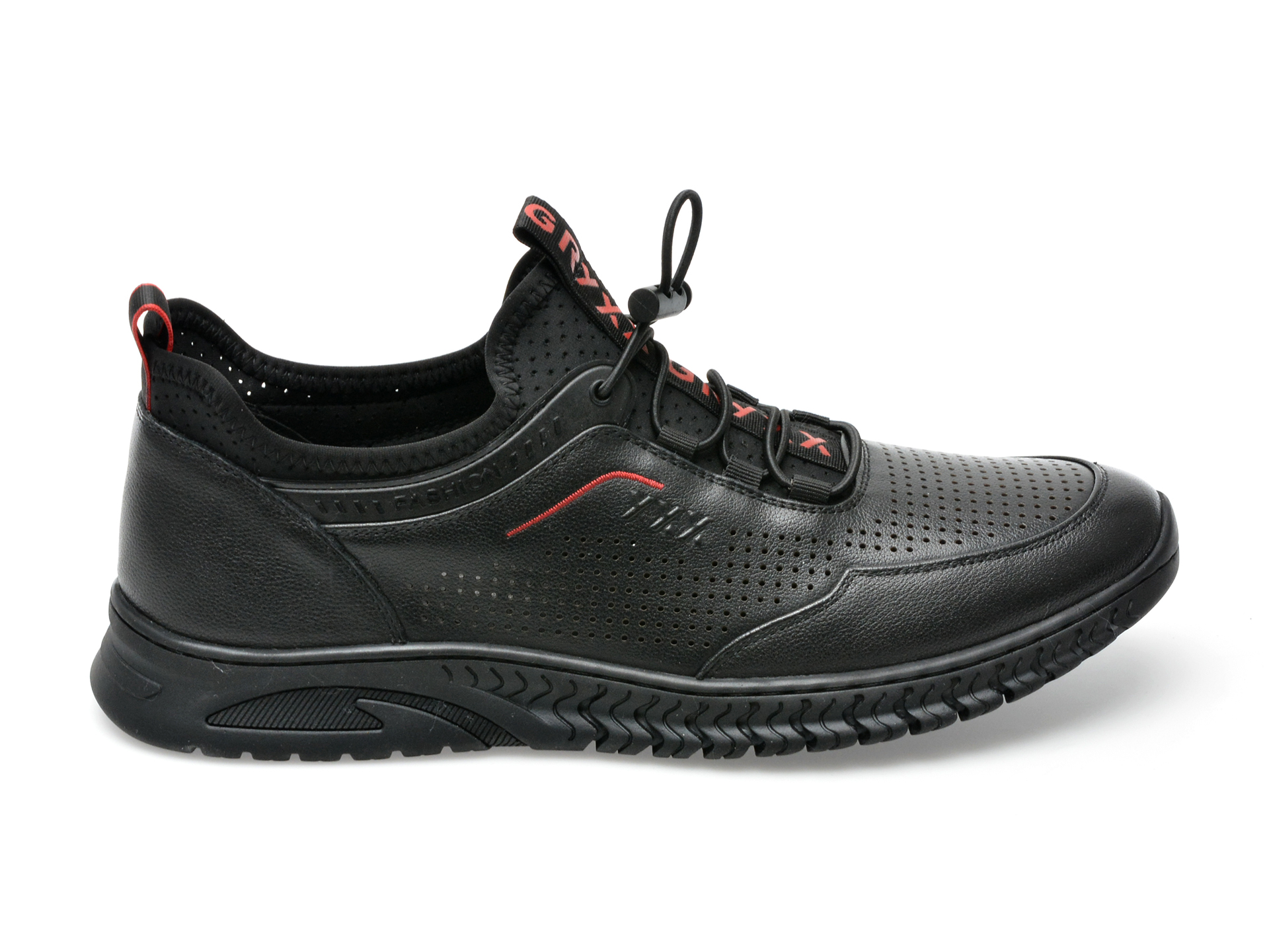 Poze Pantofi sport GRYXX negri, E620010, din piele naturala Tezyo