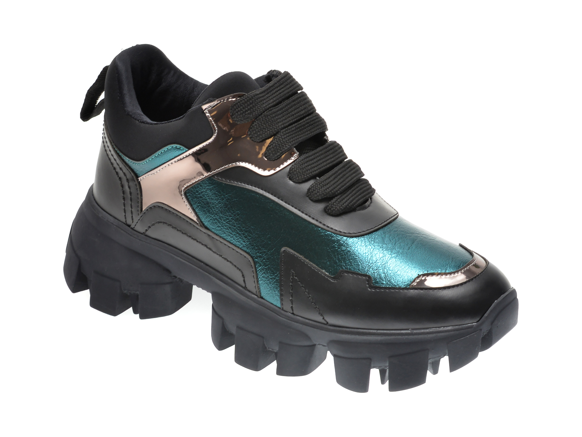 Pantofi sport GRYXX negri, MO1256, din piele ecologica