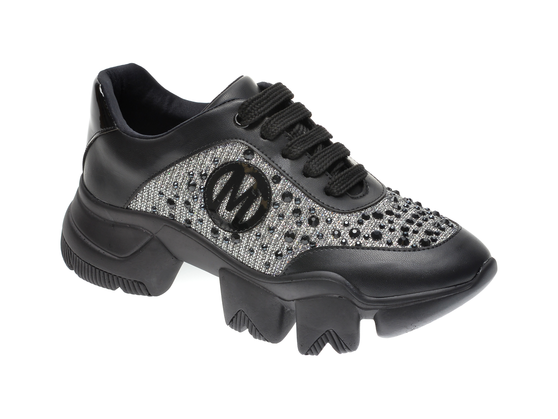 Pantofi sport GRYXX negri, MO9950, din piele ecologica