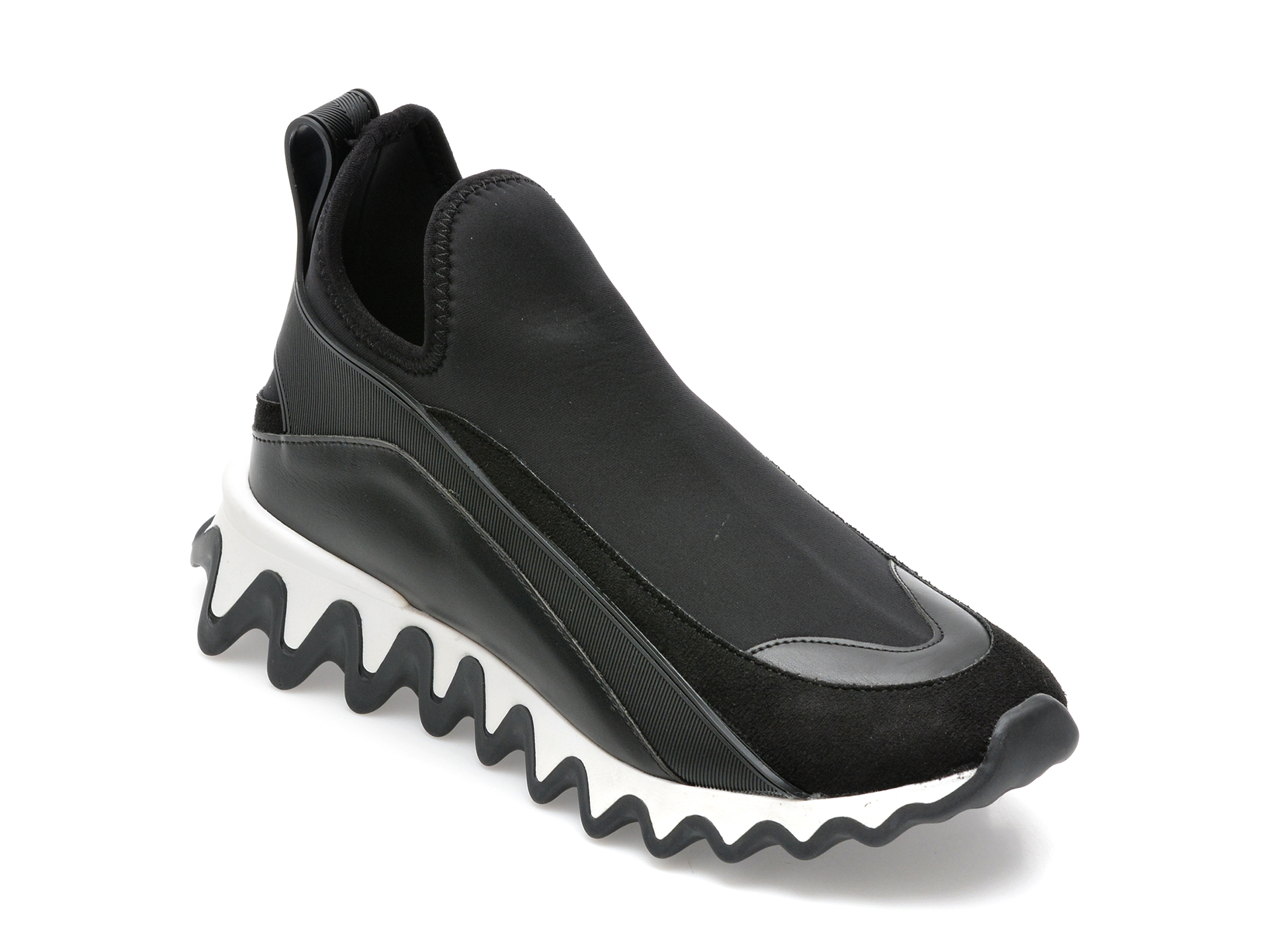 Pantofi sport GRYXX negri, T2352, din material textil si piele ecologica