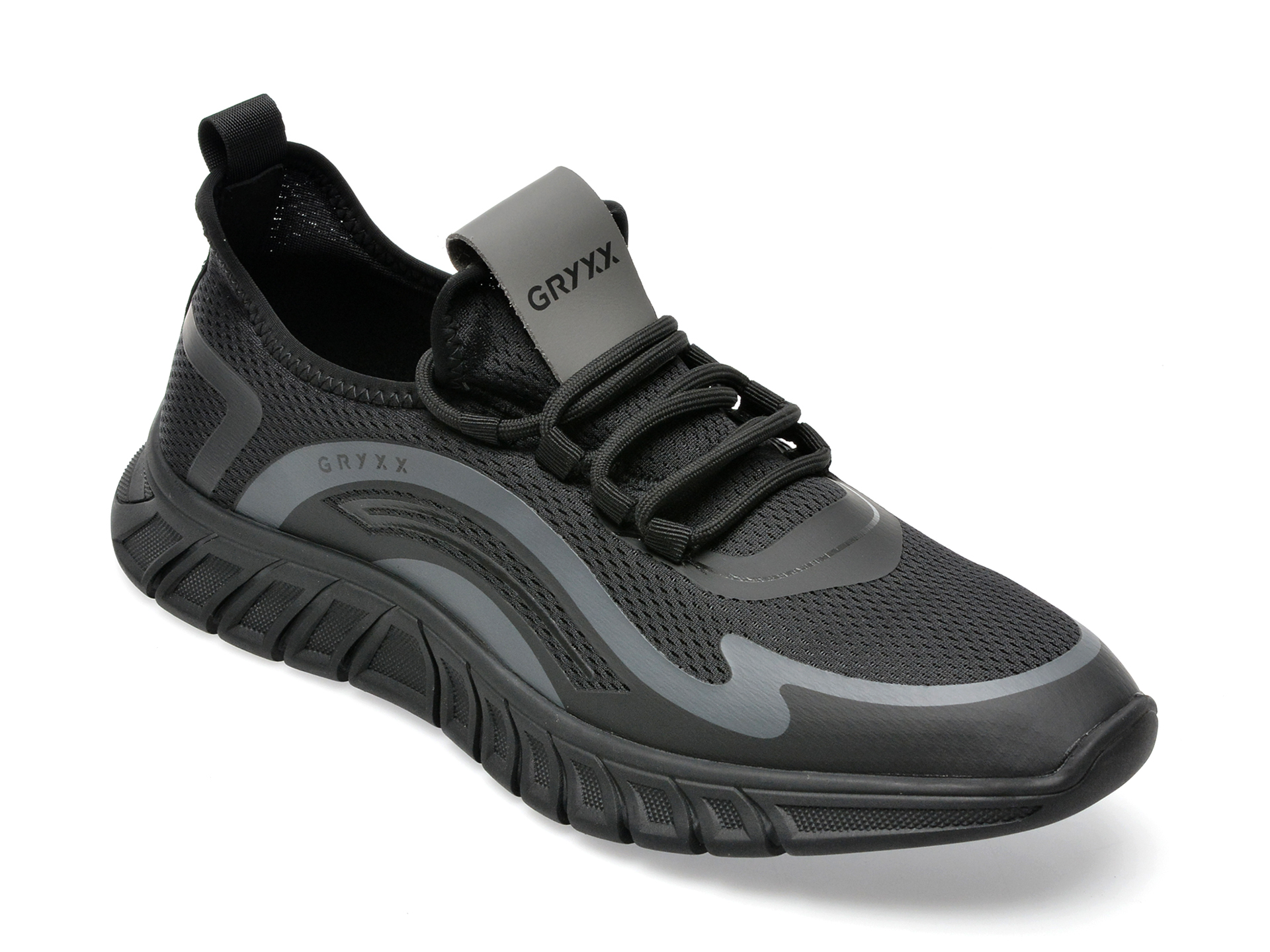 Pantofi sport GRYXX negri, X600017, din material textil