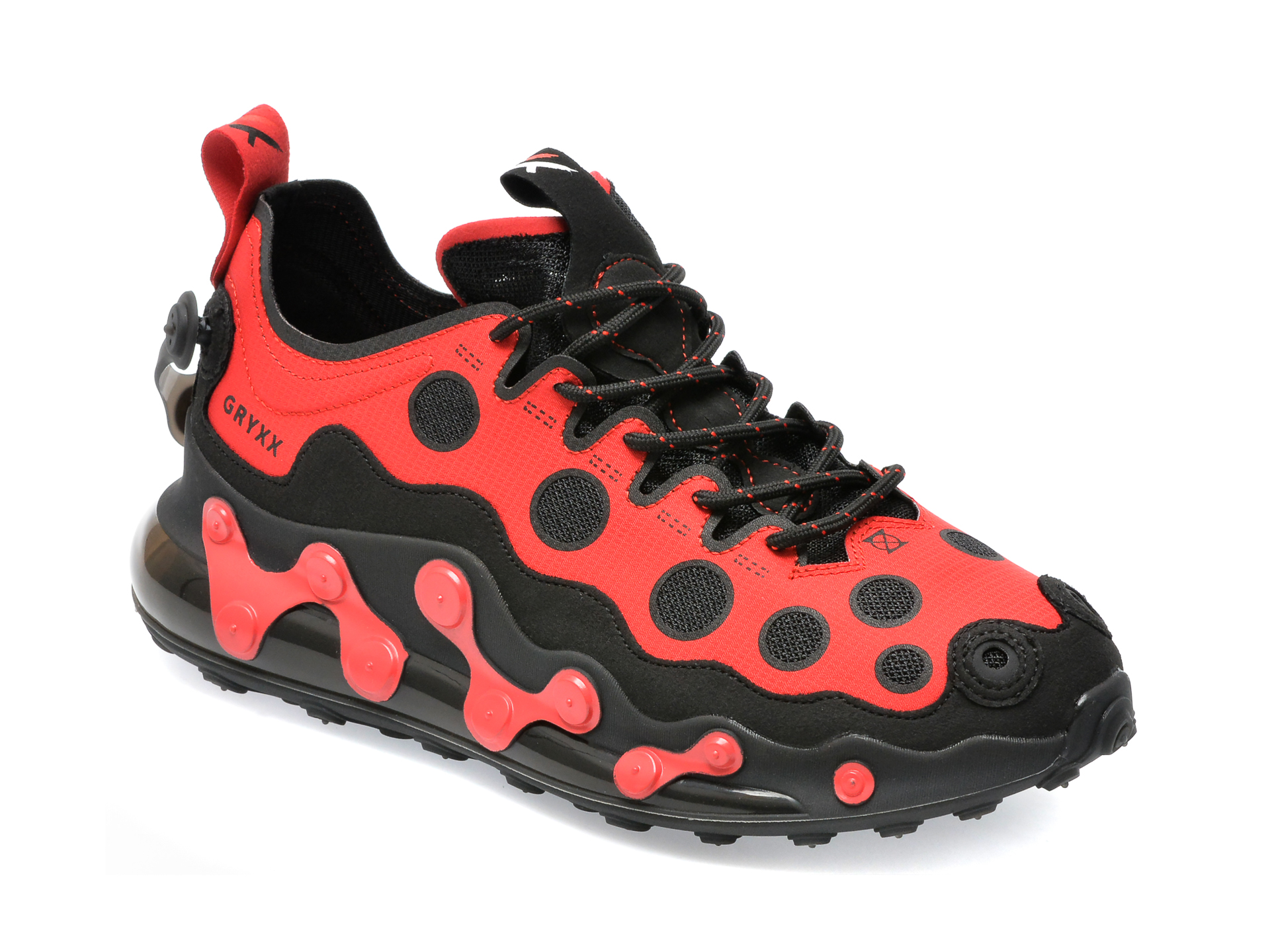 Pantofi sport GRYXX rosii, 7209, din material textil