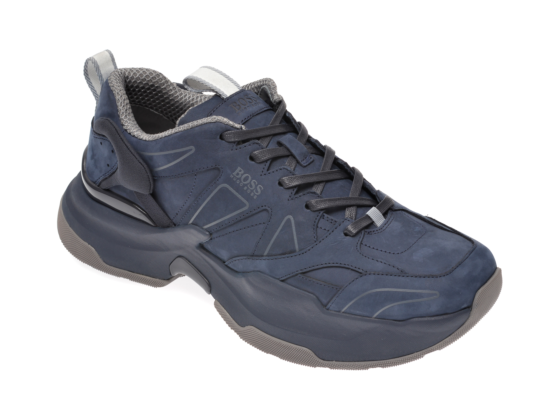 Pantofi sport HUGO BOSS bleumarin, 8593, din piele naturala