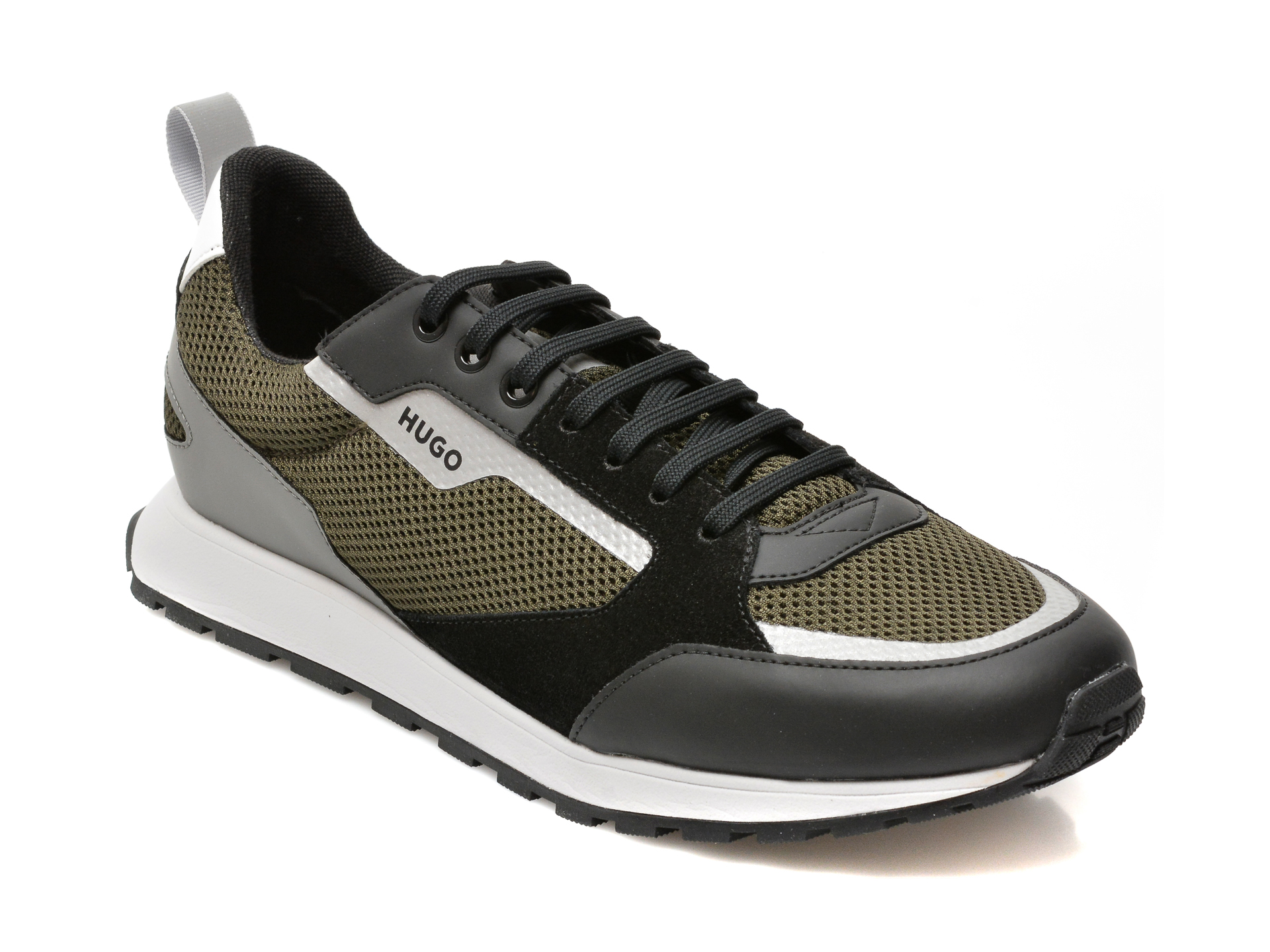 Pantofi sport HUGO BOSS negri, 360, din material textil si piele naturala 2023 ❤️ Pret Super tezyo.ro imagine noua 2022
