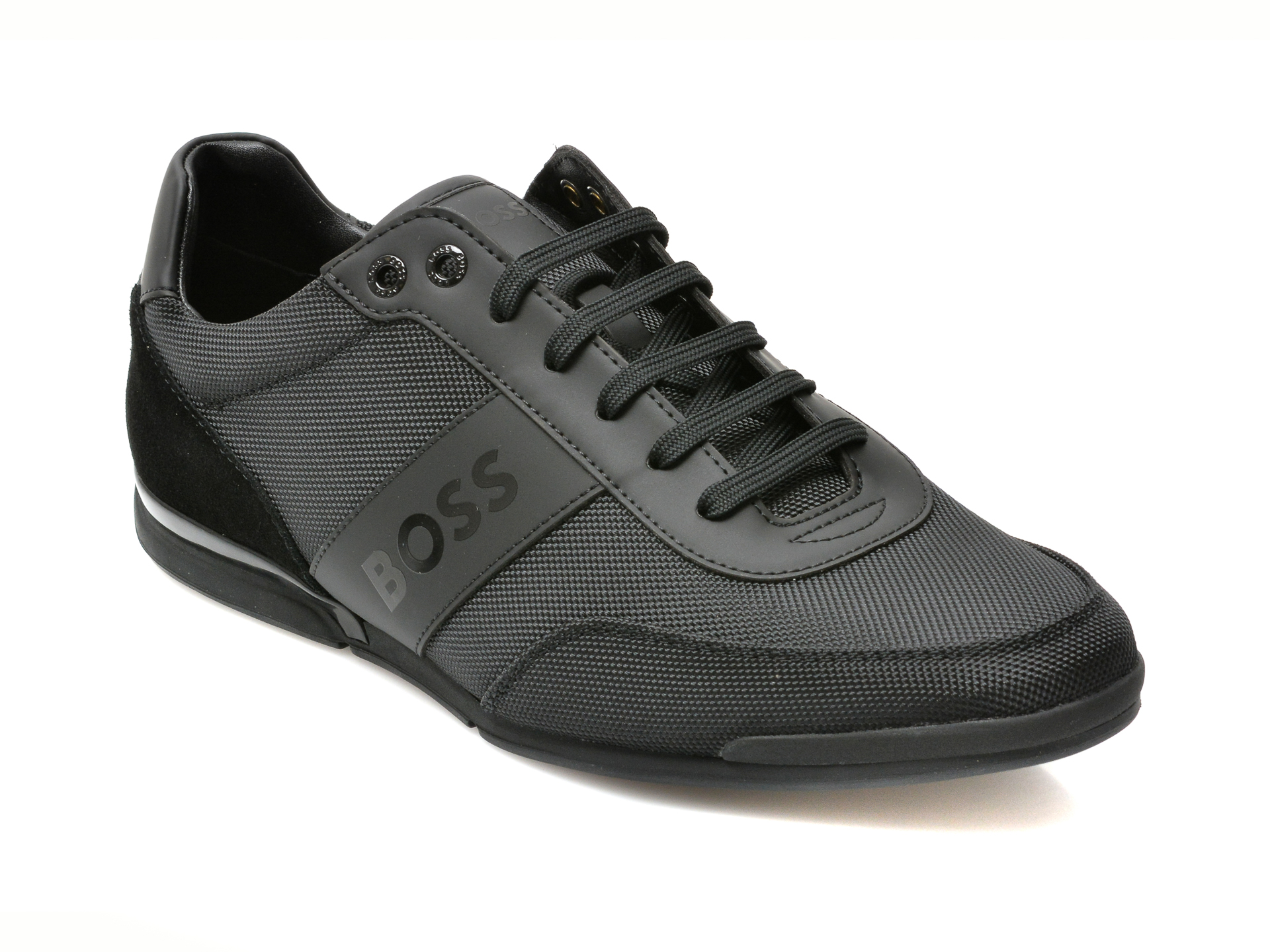 Pantofi sport HUGO BOSS negri, 364, din material textil 2023 ❤️ Pret Super tezyo.ro imagine noua 2022
