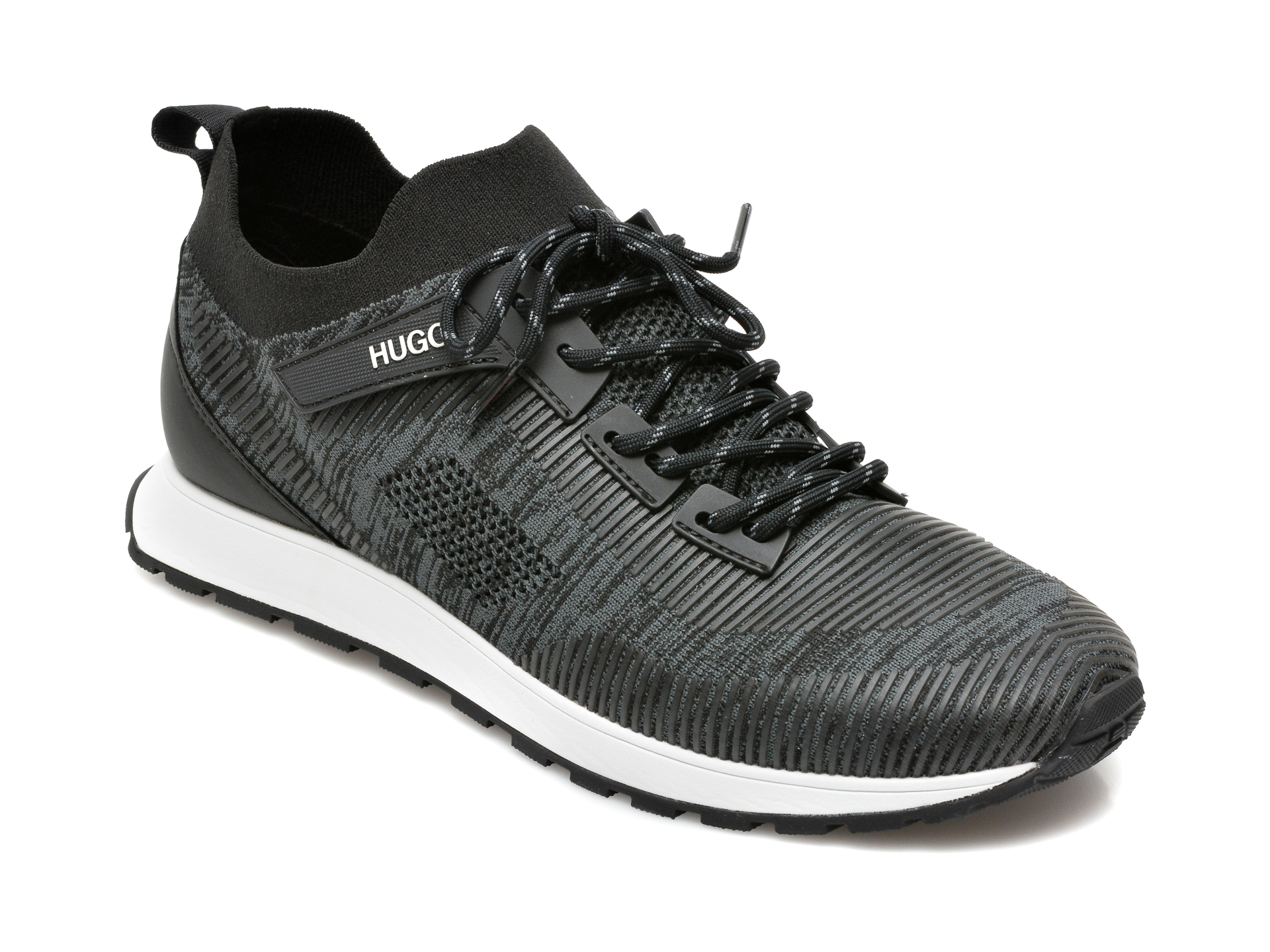 Pantofi sport HUGO BOSS negri, 9836, din material textil 2023 ❤️ Pret Super tezyo.ro imagine noua 2022