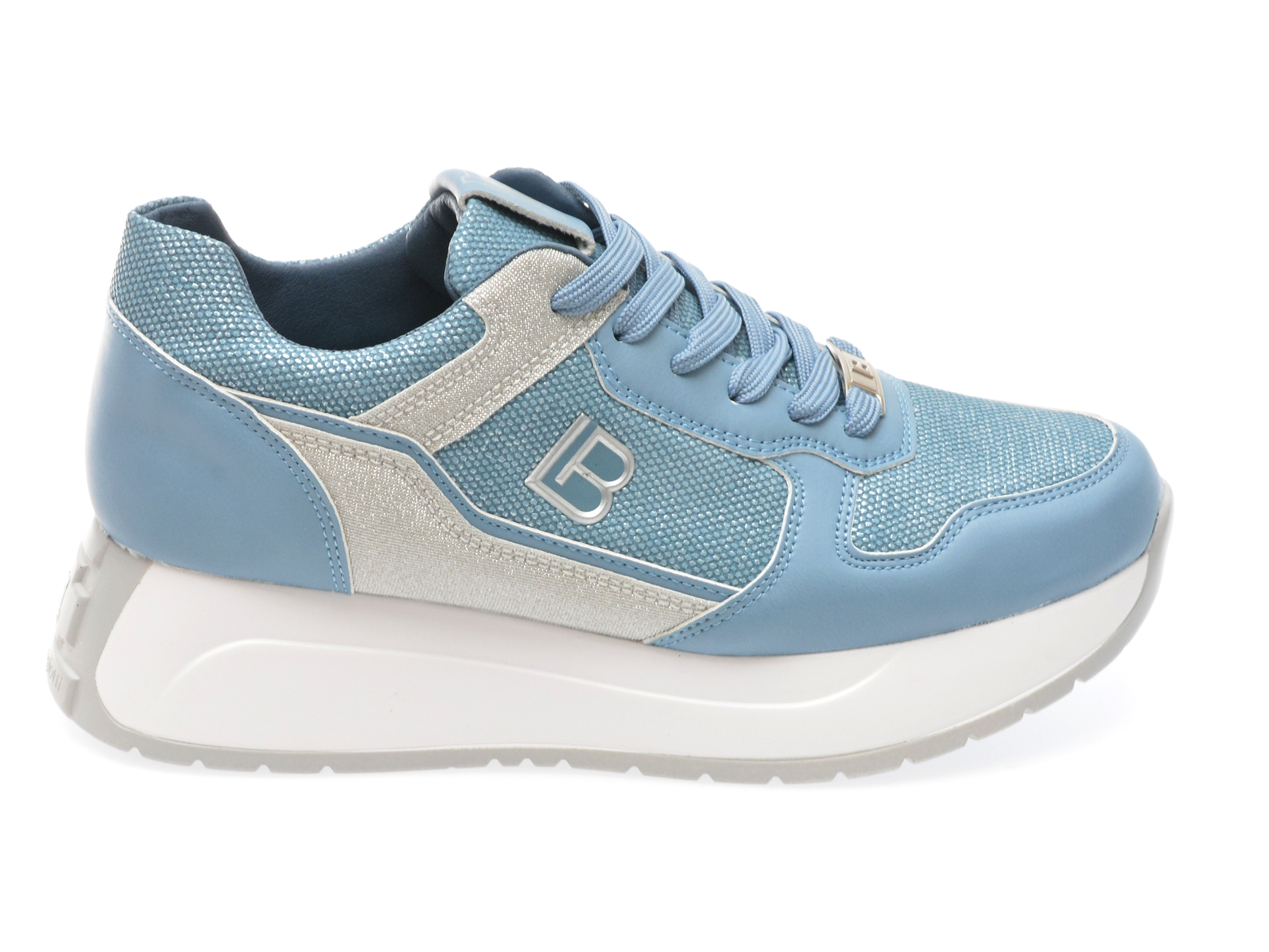 Pantofi sport LAURA BIAGIOTTI albastri, 8412, din piele ecologica