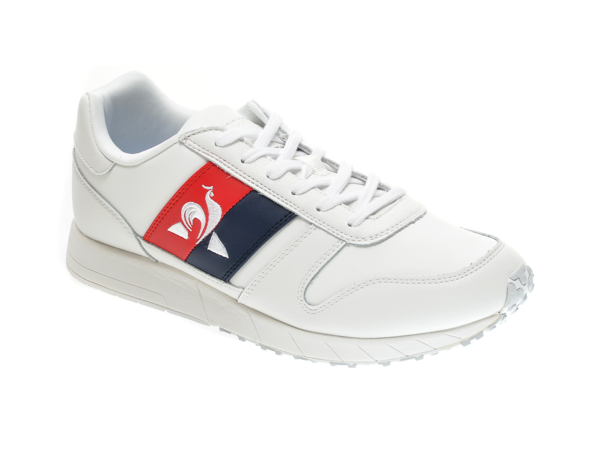 Pantofi sport LE COQ SPORTIF albi, 2020175, din piele naturala