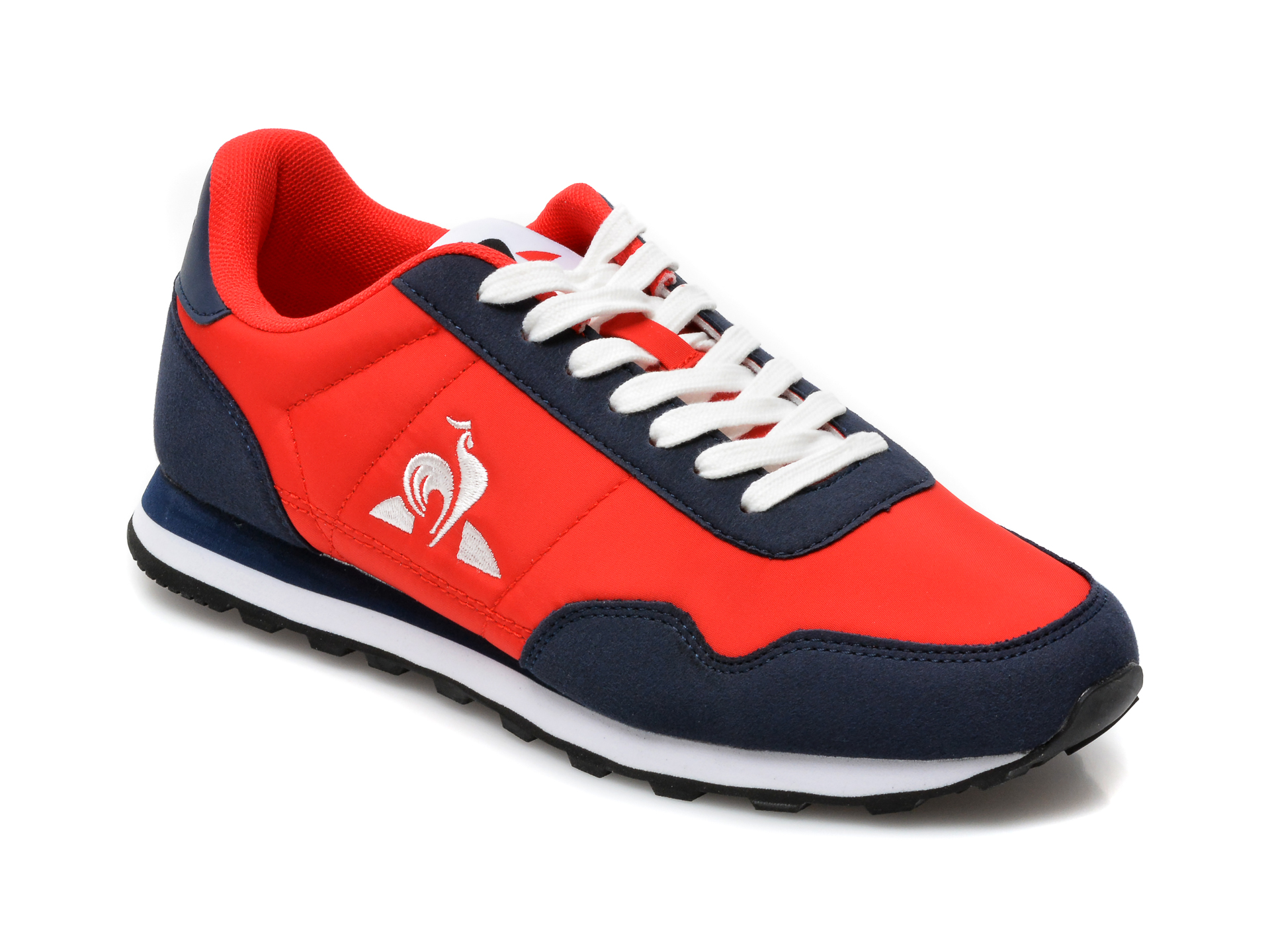 Pantofi sport LE COQ SPORTIF rosii, Astra, din material textil si piele ecologica