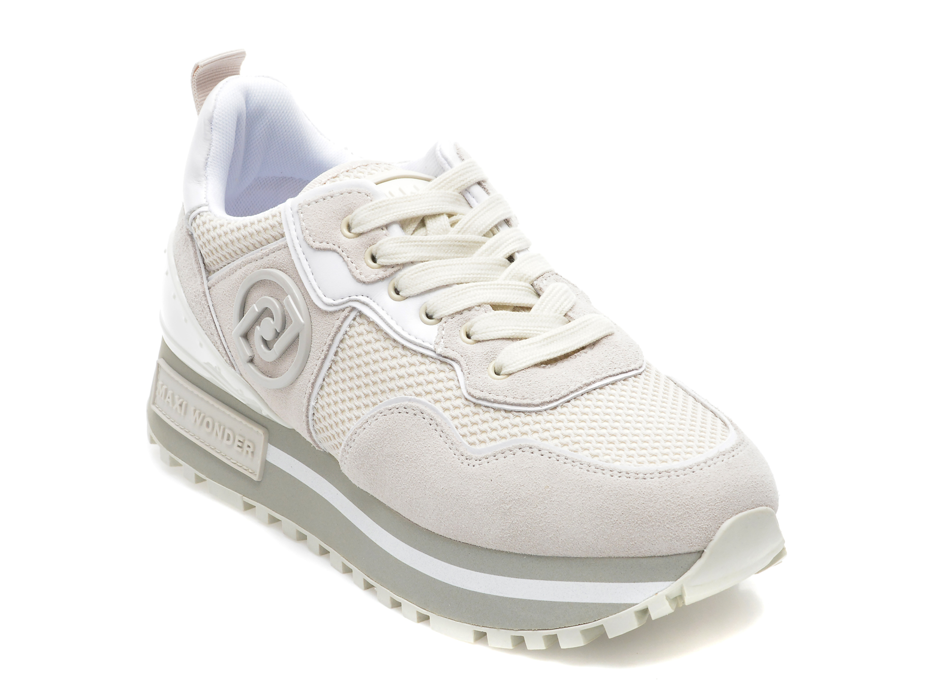 Pantofi sport LIU JO bej, MAXWO52, din material textil si piele naturala /femei/pantofi imagine noua