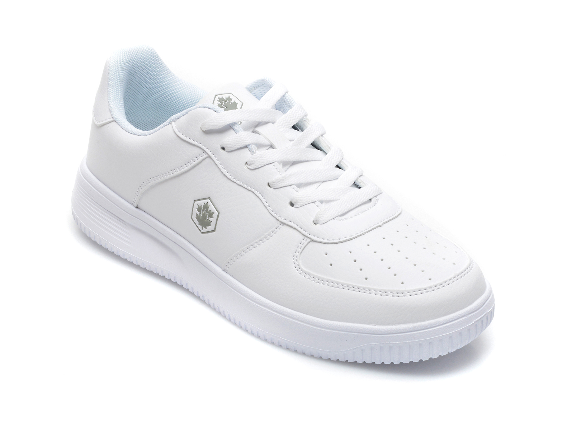 Pantofi sport LUMBERJACK albi, 7041001, din oiele ecologica