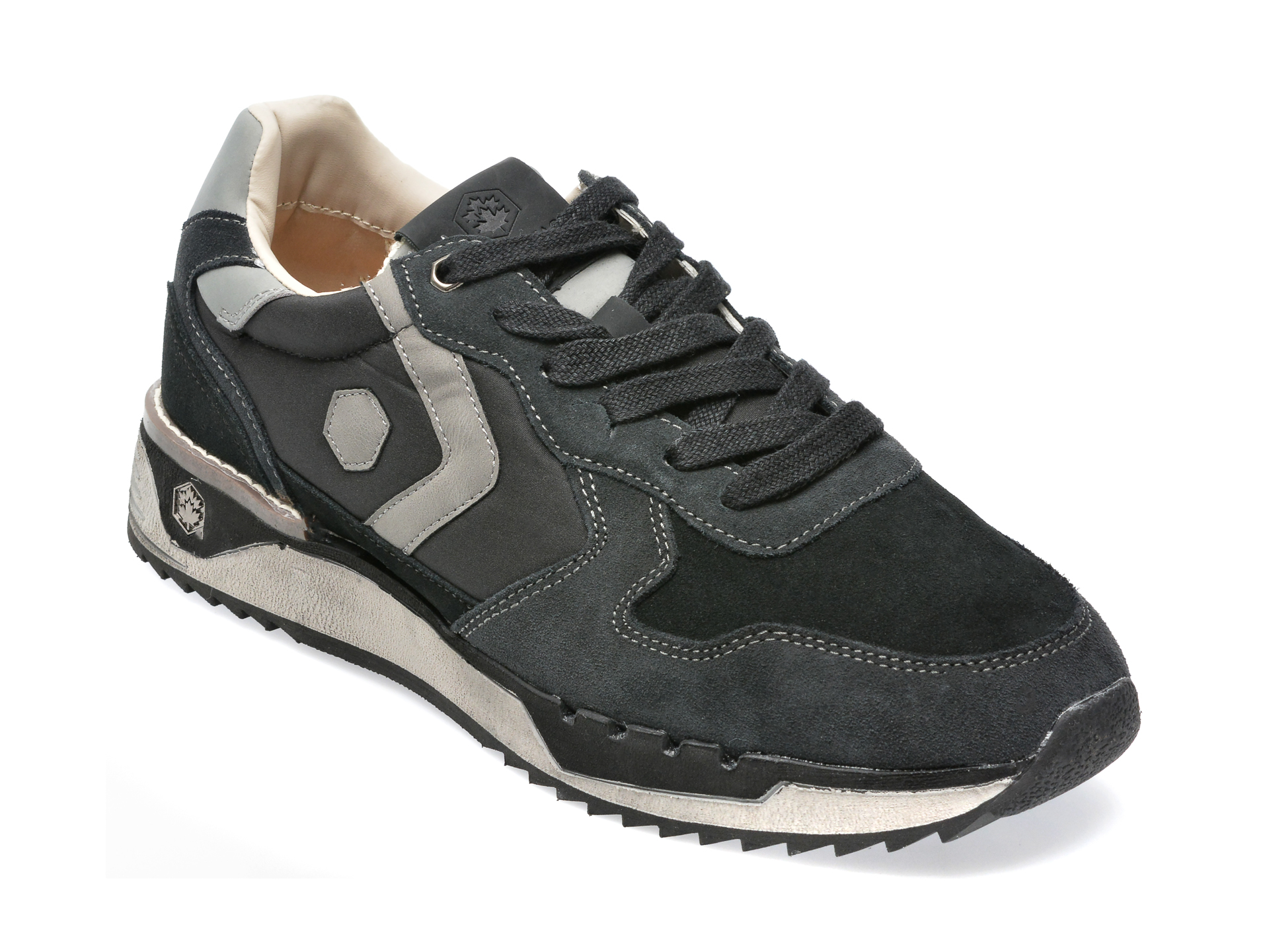 Pantofi sport LUMBERJACK negri, C101004, din piele naturala