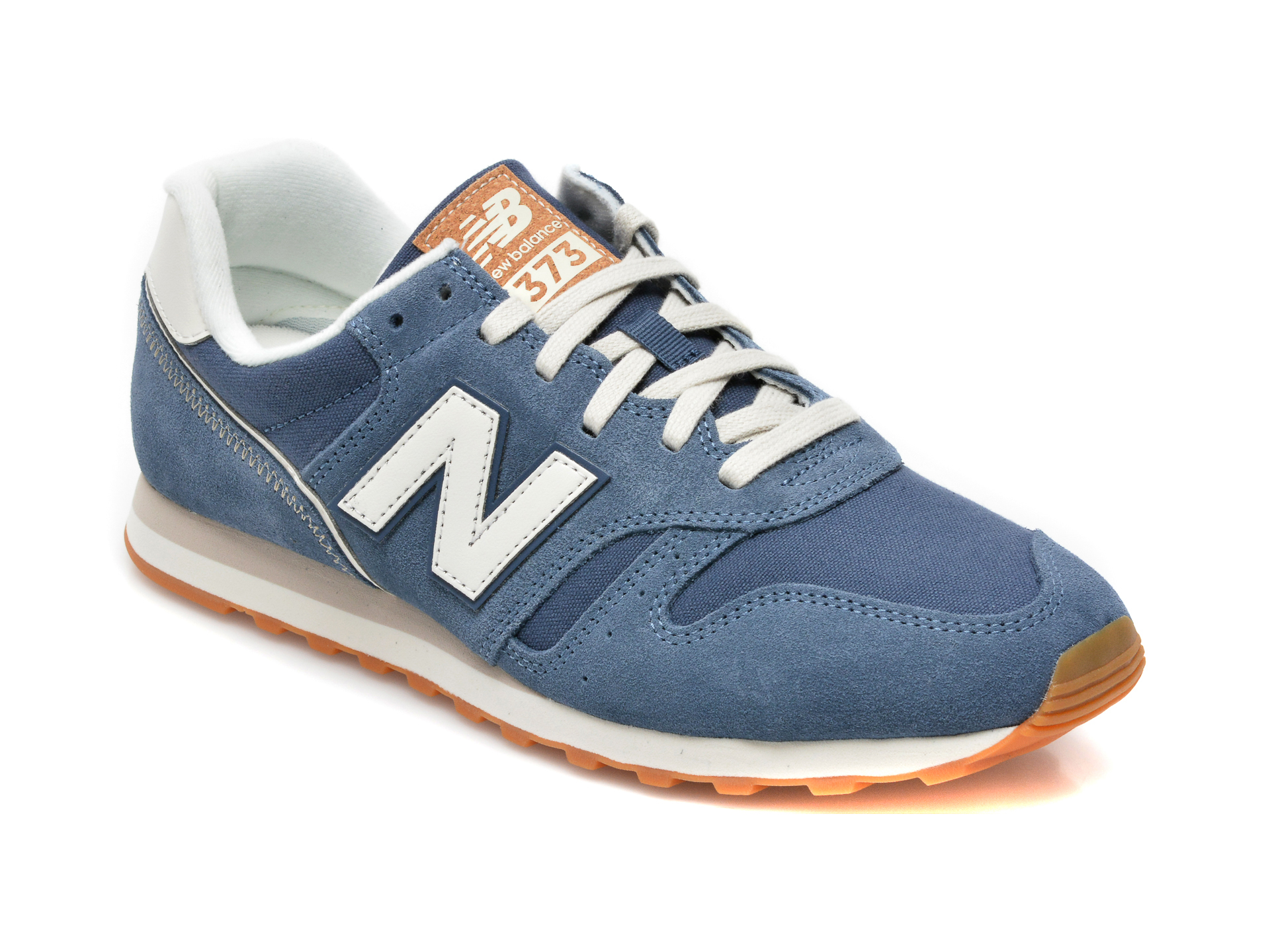 Pantofi sport NEW BALANCE albastri, ML373, din, material textil si piele intoarsa
