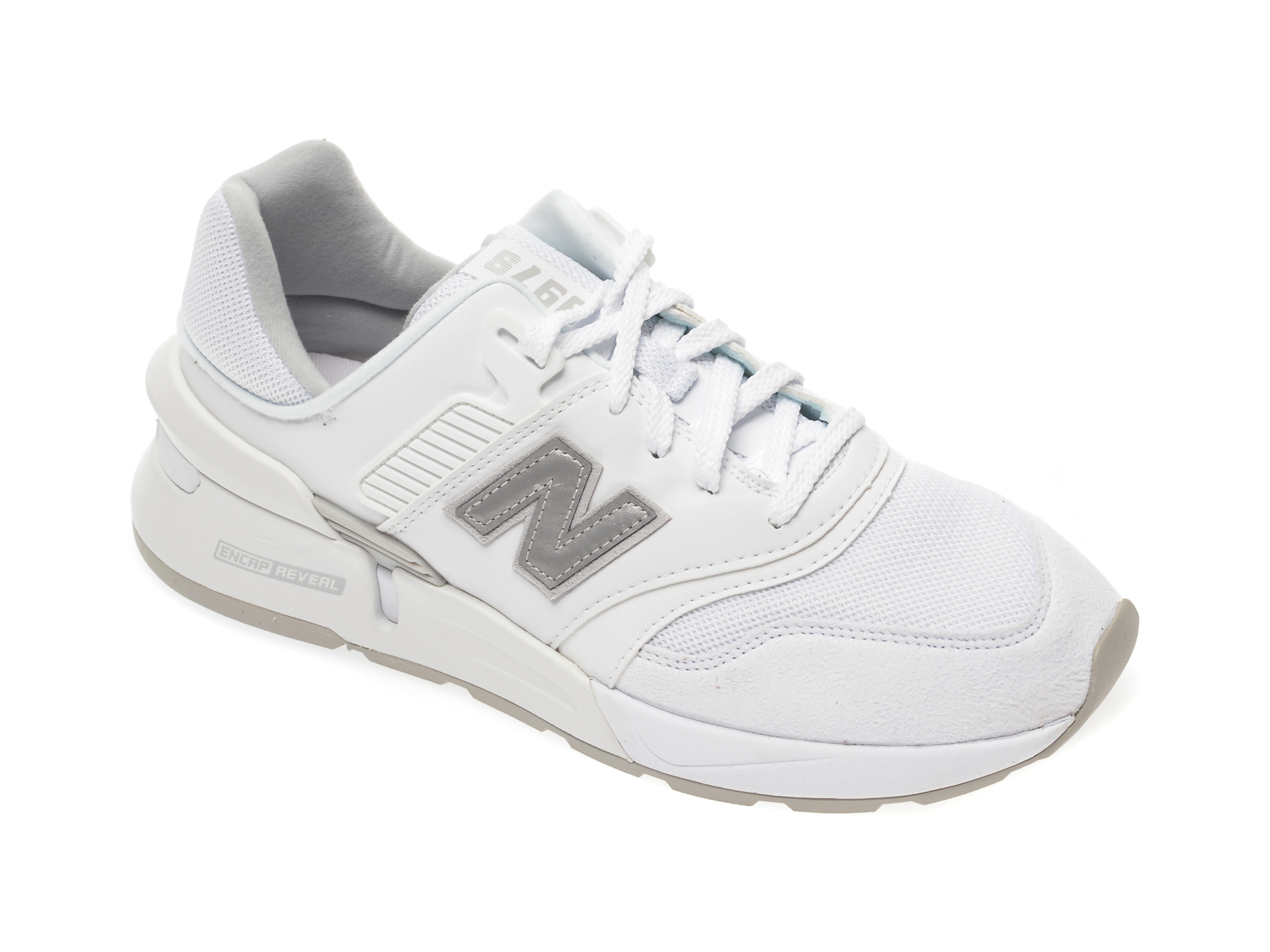 Pantofi sport NEW BALANCE albi, MS997, din material textil