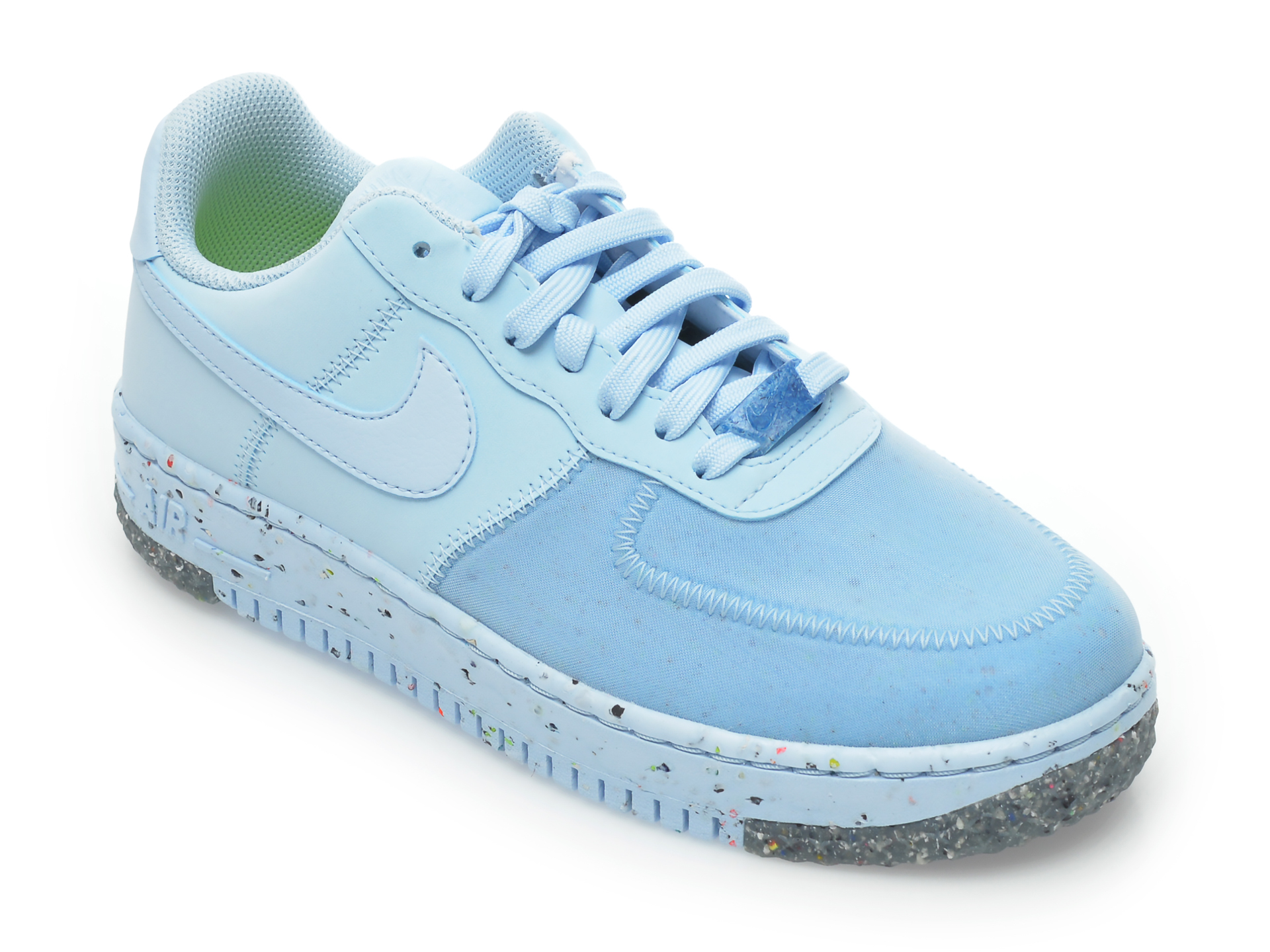 Pantofi sport NIKE albastri , W NIKE AIR FORCE 1 CRATER, din material textil si piele ecologica